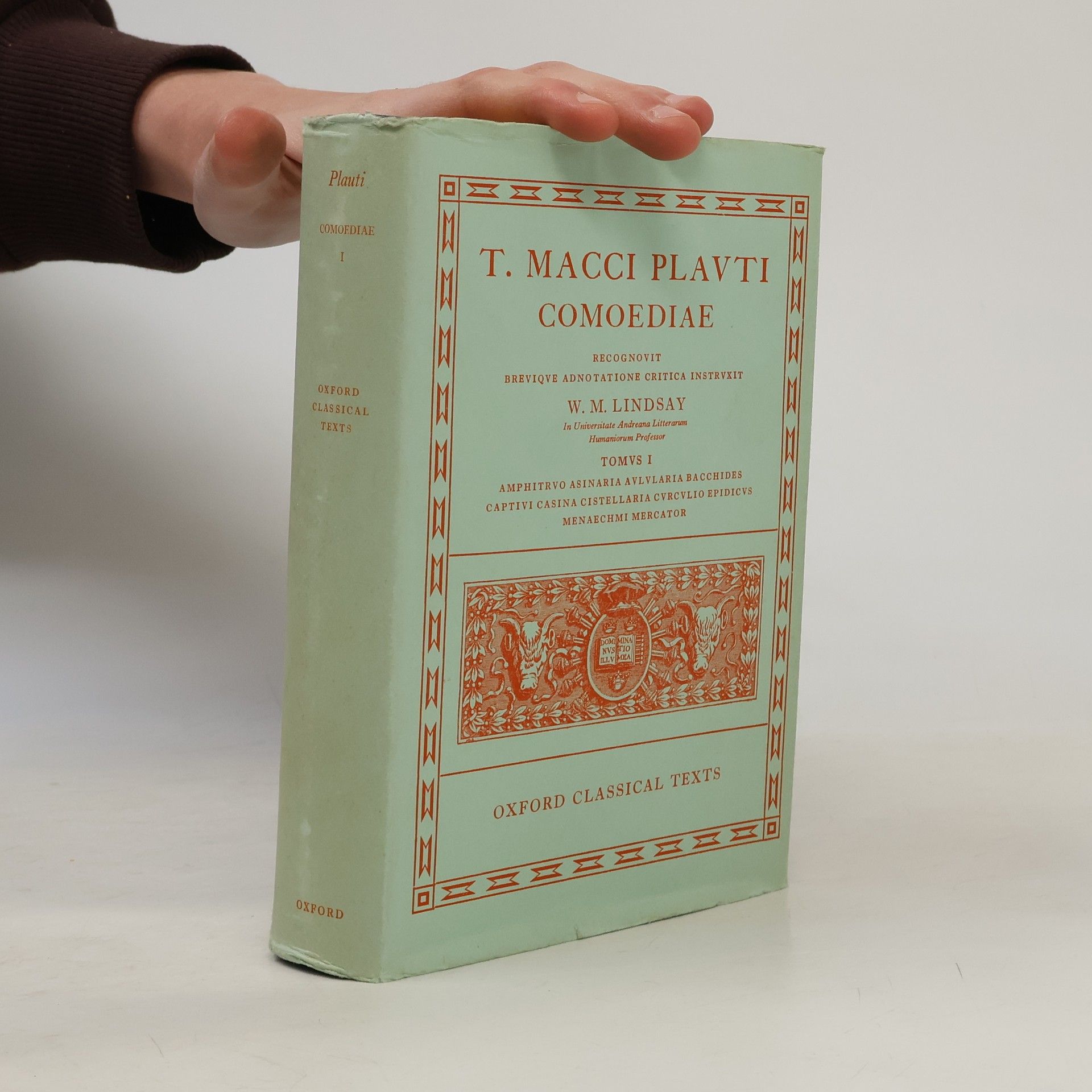 Wallace Martin Lindsay T. Macci Plavti Comoediae I.