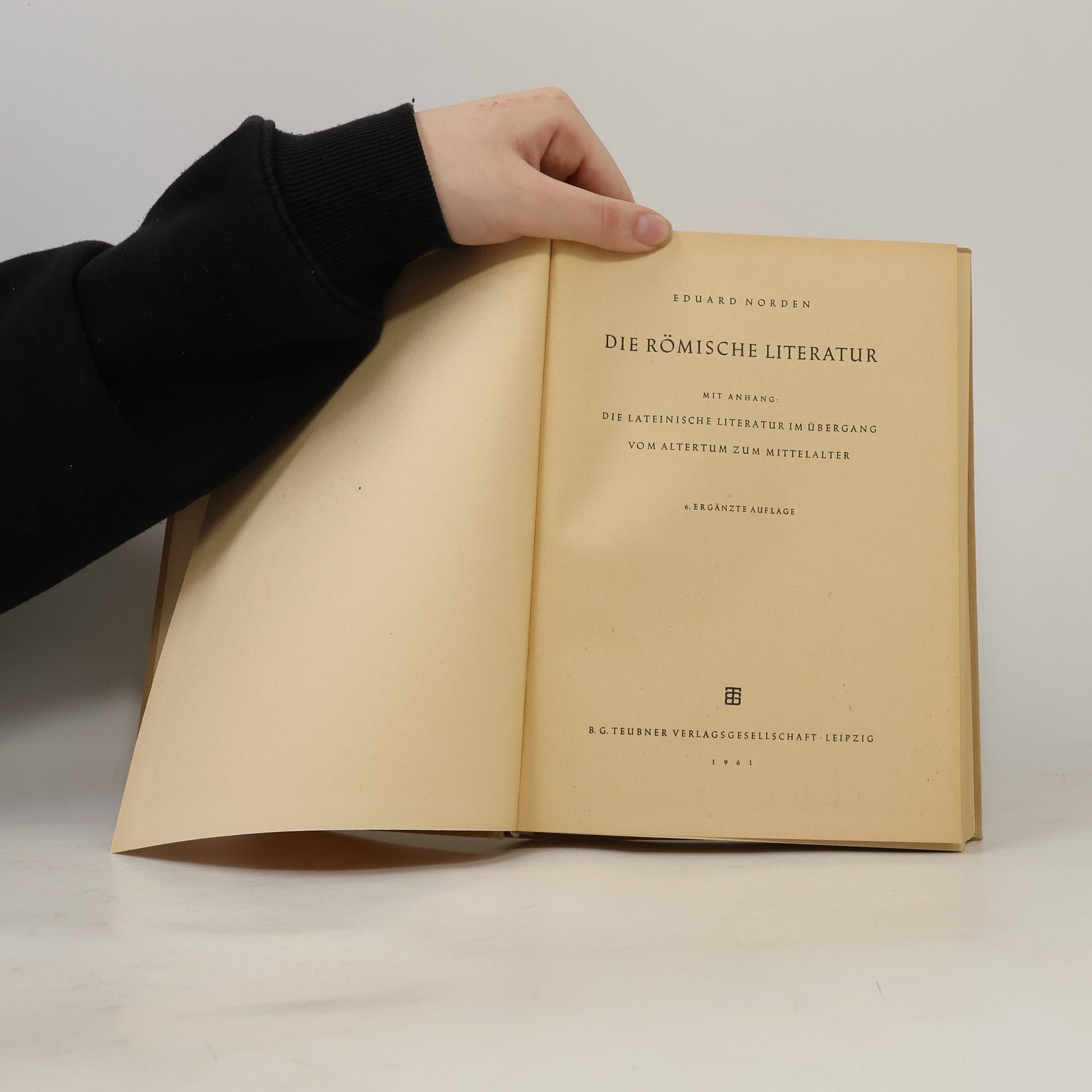 Eduard Norden Die Römische Literatur