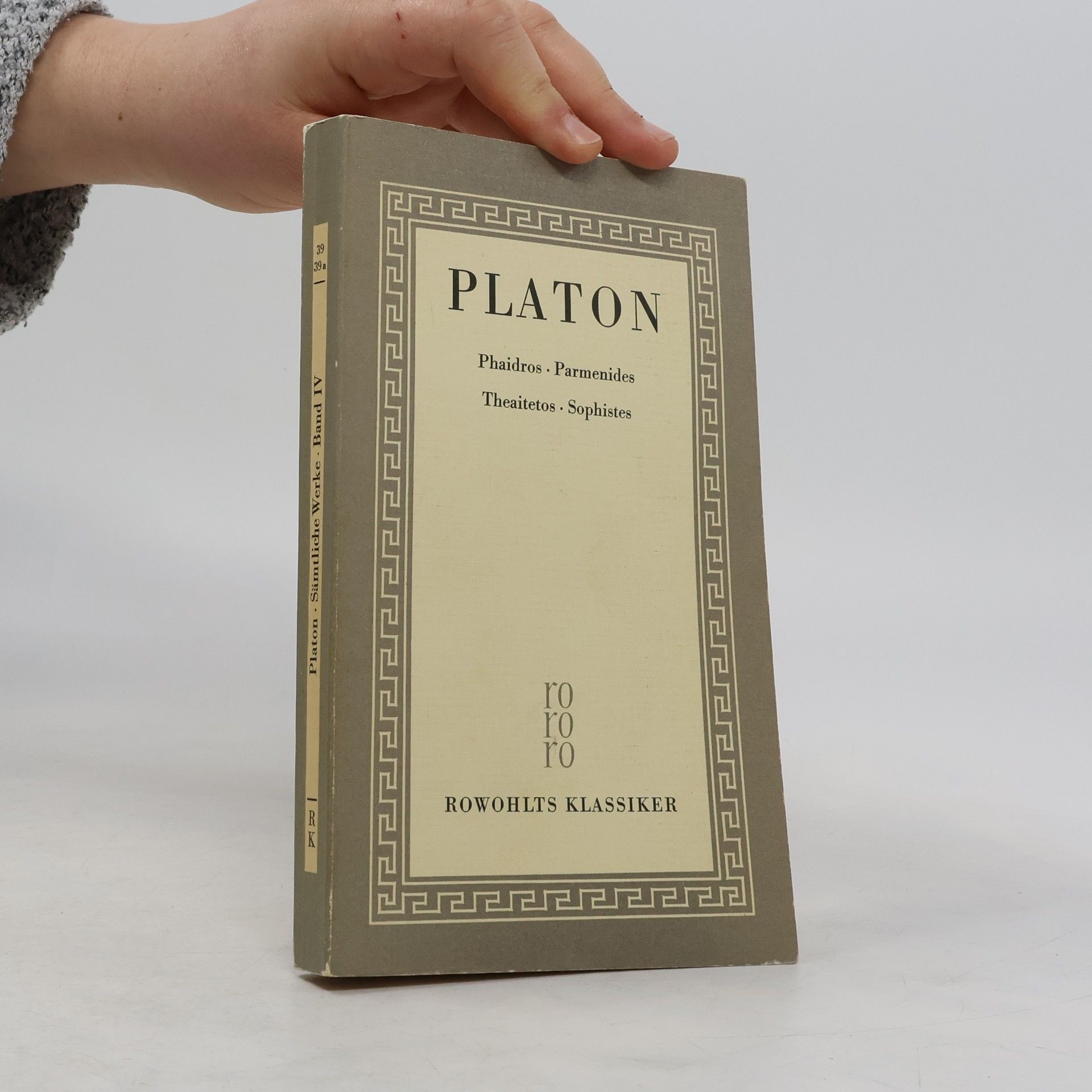 Platón Sämtliche Werke Band IV