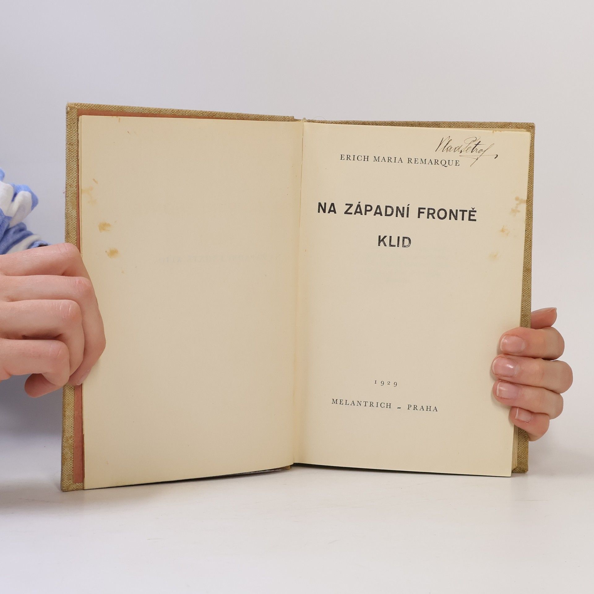 Erich Maria Remarque Na západní frontě klid