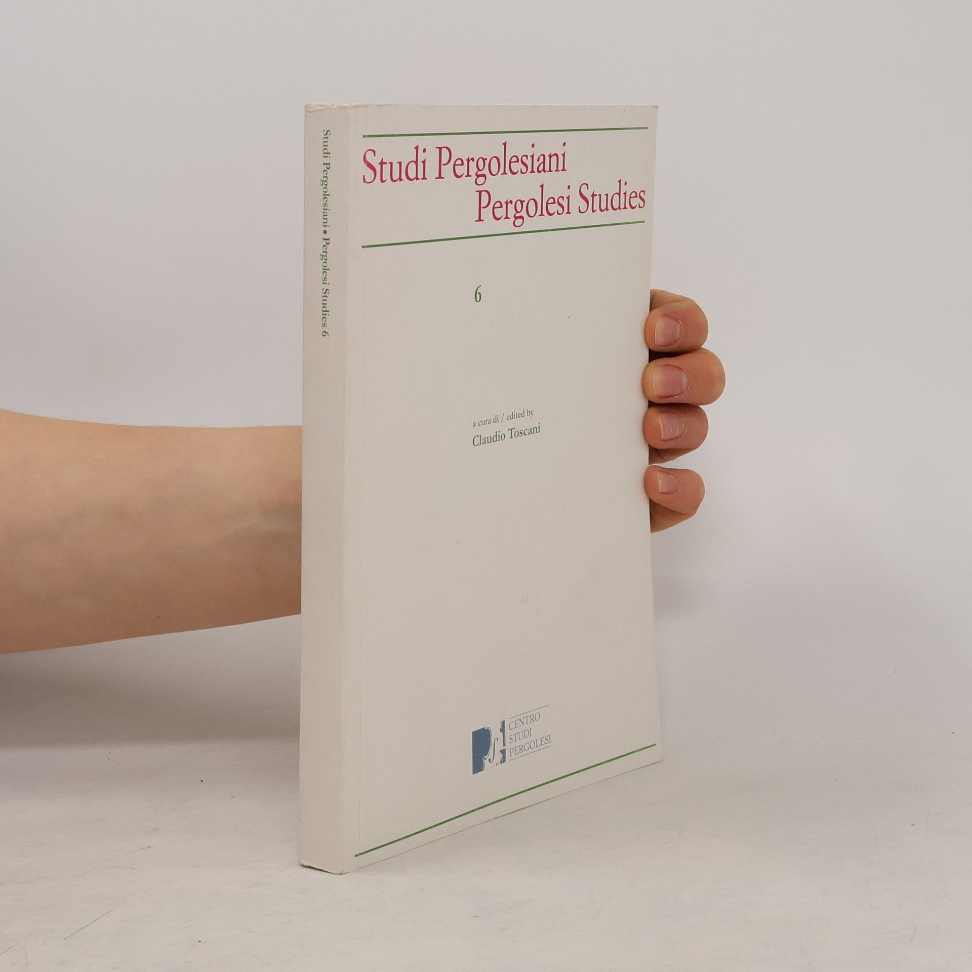 Claudio Toscani Studi Pergolesiani- Pergolesi Studies 6