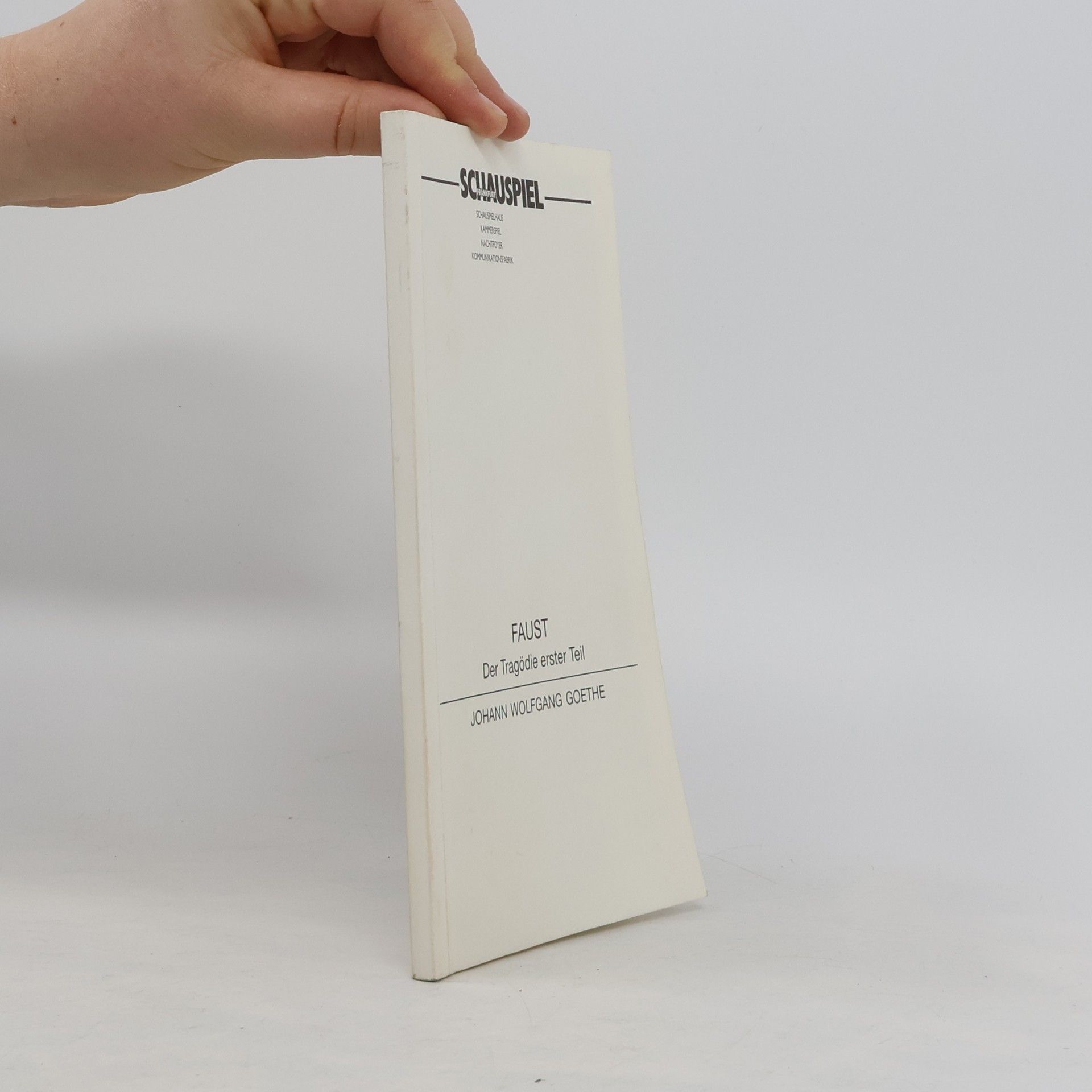 Johann Wolfgang von Goethe Faust I.