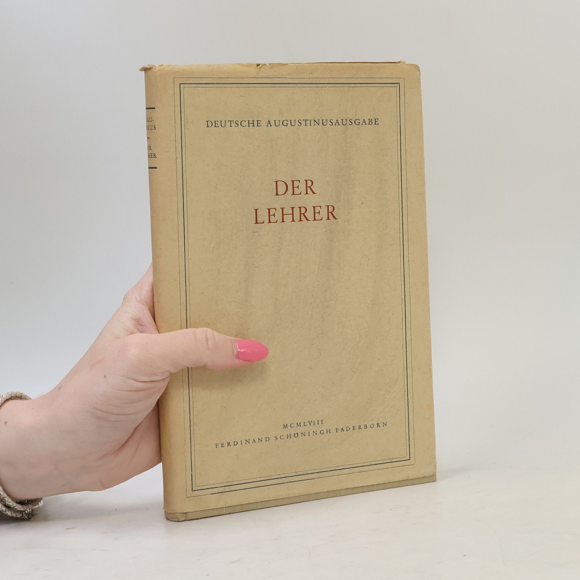 svatý Augustin Der Lehrer. De magistro liber unus