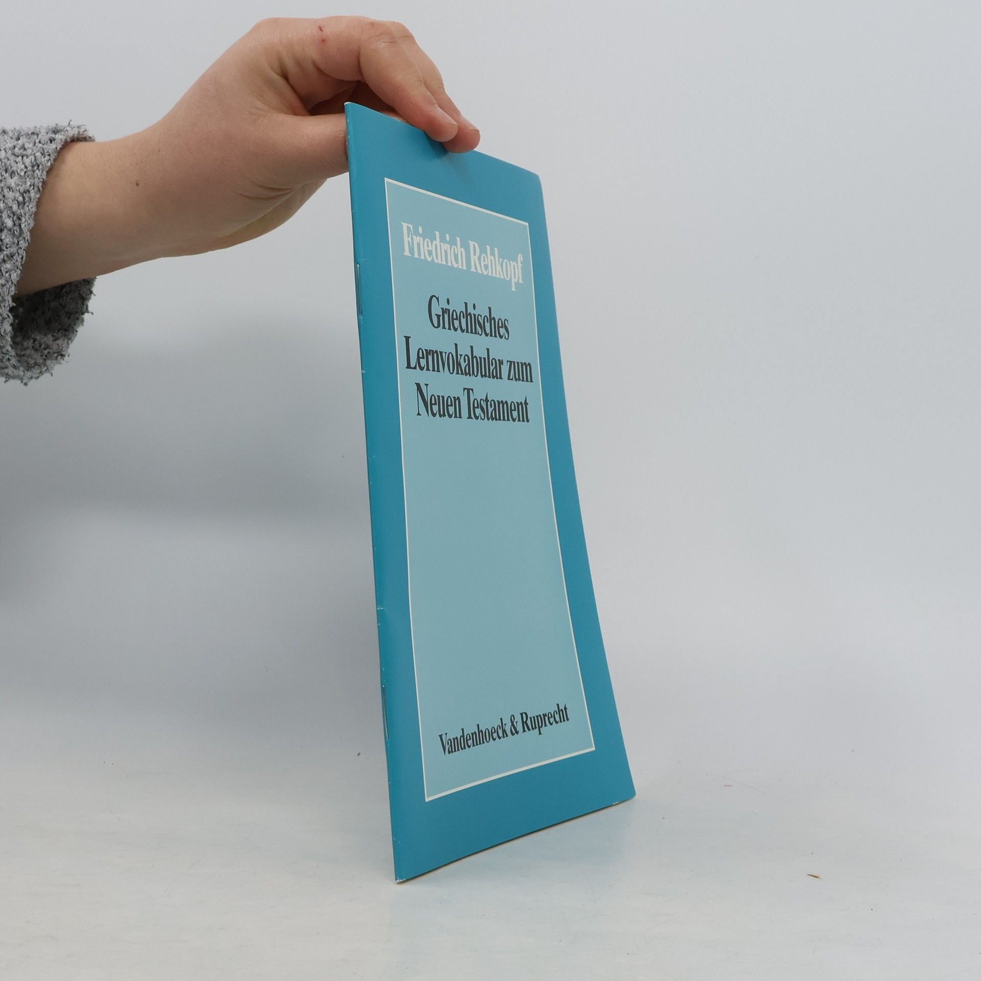 Griechisches Lernvokabular zum Neuen Testament. Wortschatz, grammatische Paradigmen und Stammformen.