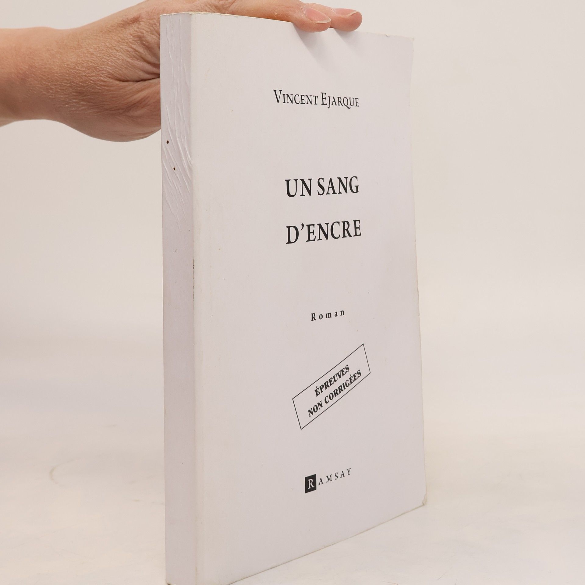 Vincent Ejarque Un sang d'encre