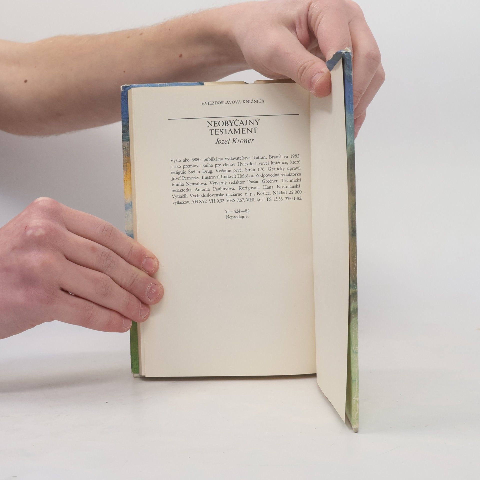 Jozef Kroner Neobyčajný testament