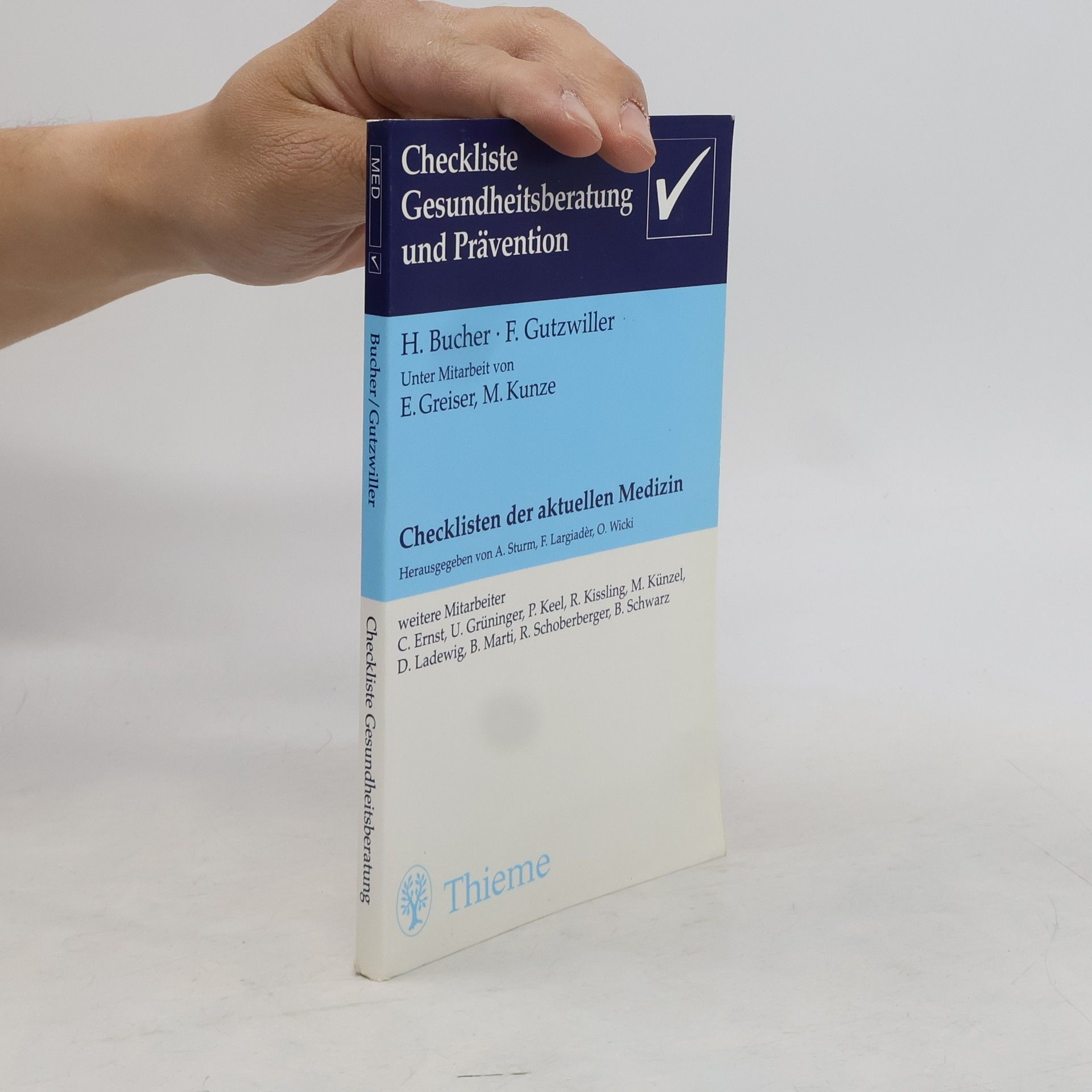 Heiner Bucher Checkliste Gesundheitsberatung und Prävention