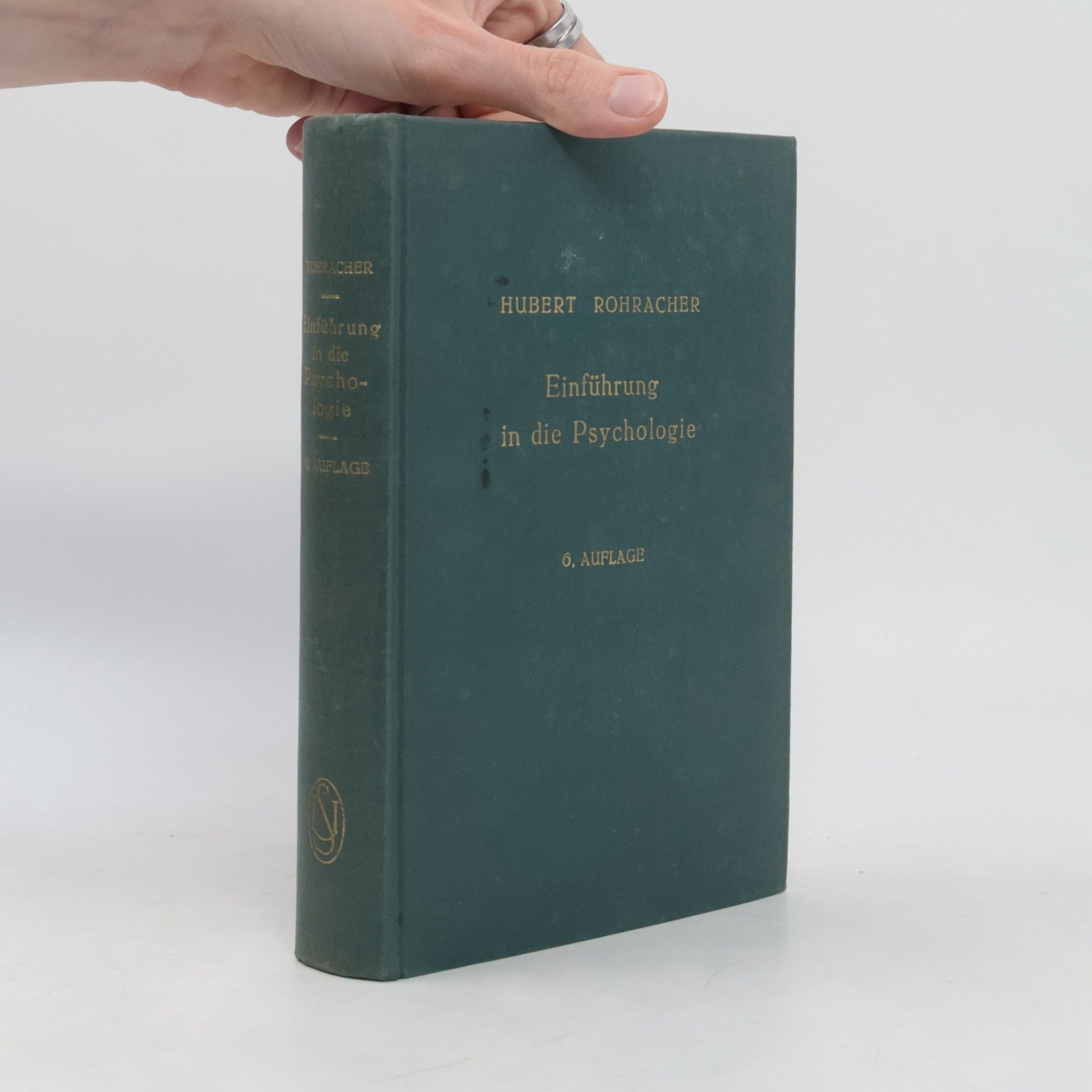 Hubert Rohracher Einführung in die Psychologie