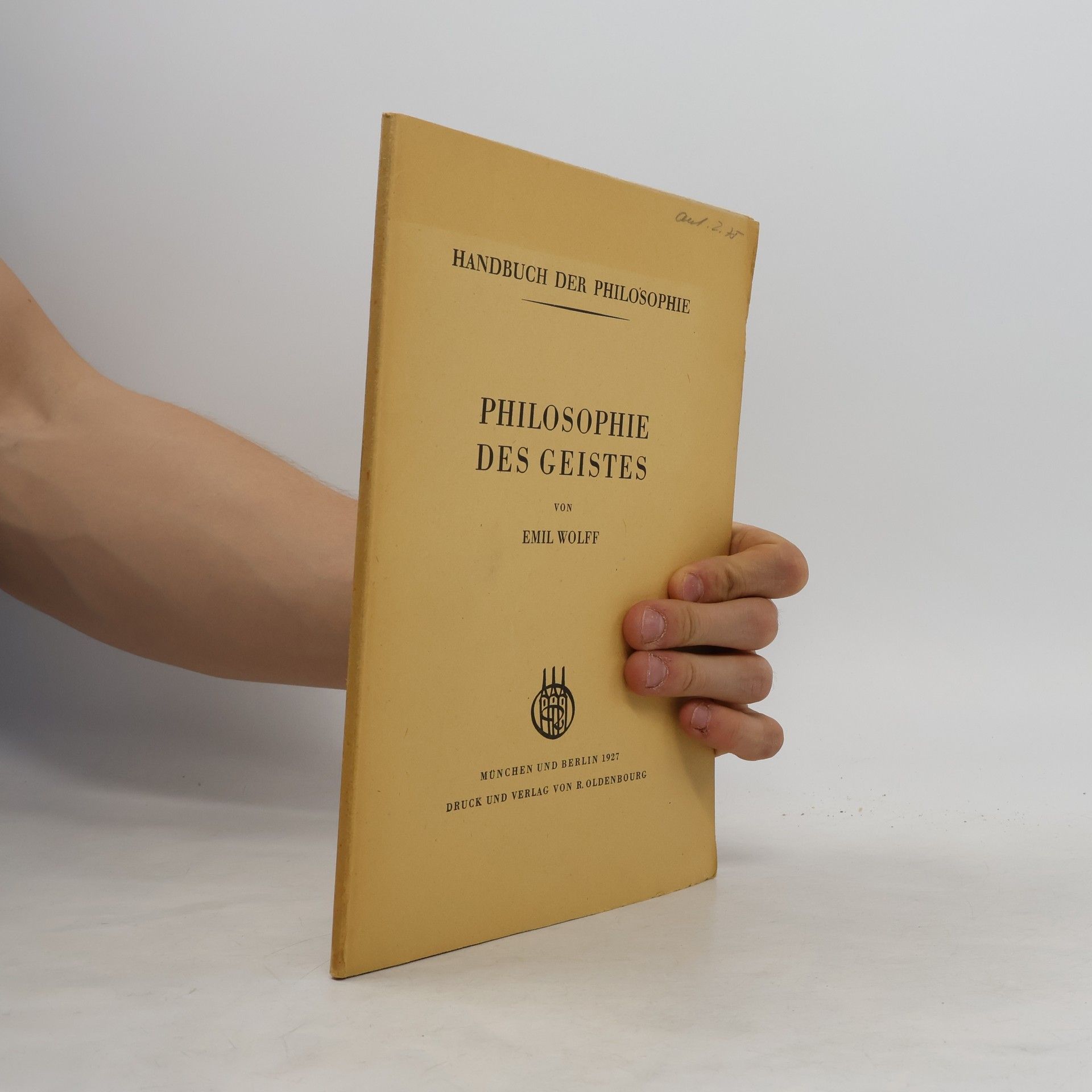 Emil Wolff Philosophie des Geistes