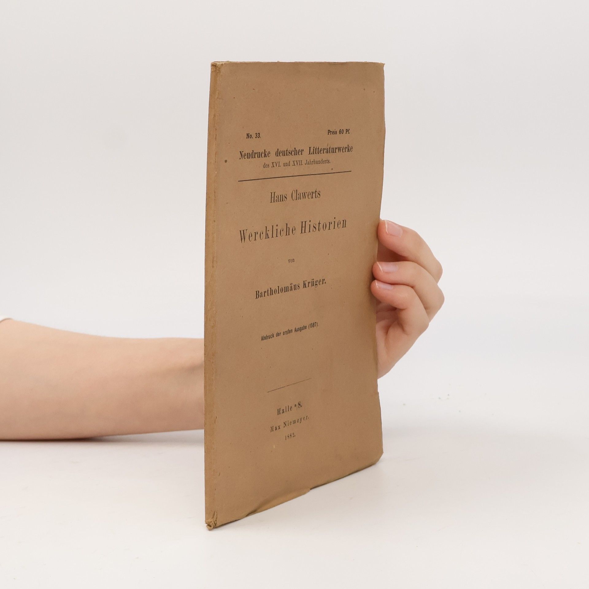 Bartholomäus Krüger Hans Clawerts Werkliche Historien