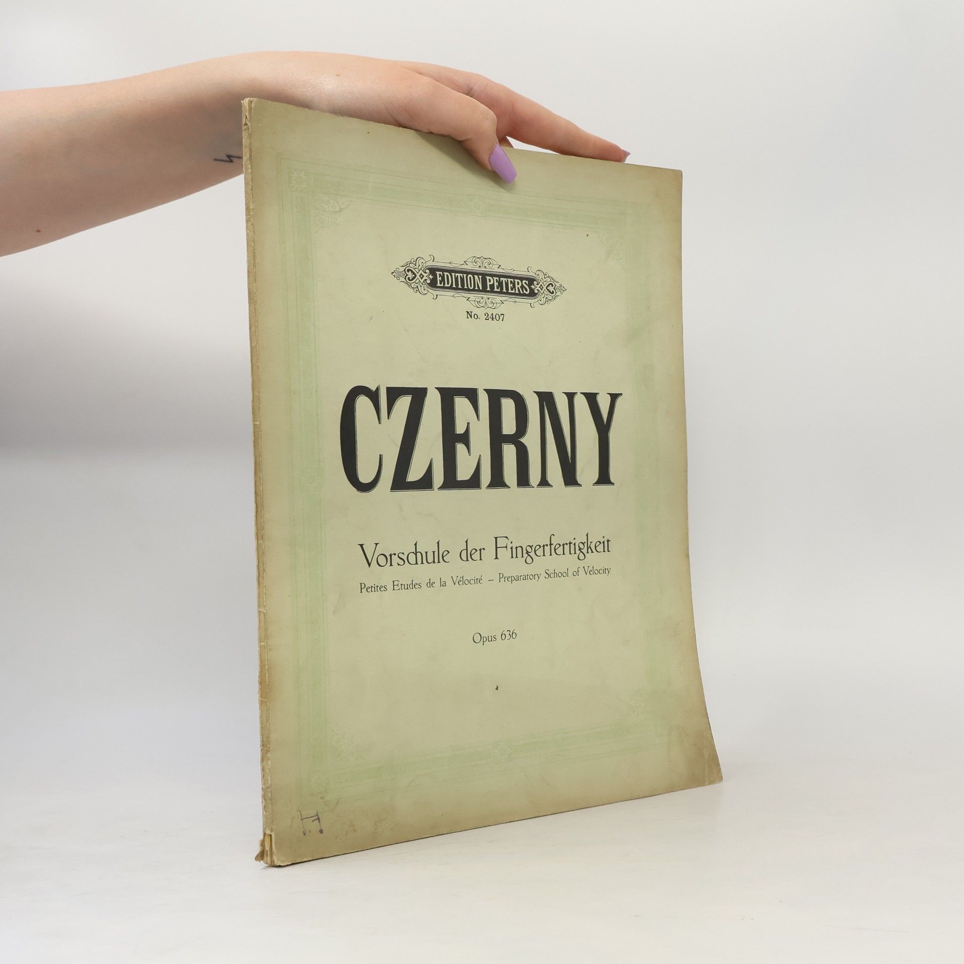 Carl Czerny Vorschule der Fingerfertigkeit. Opus 636