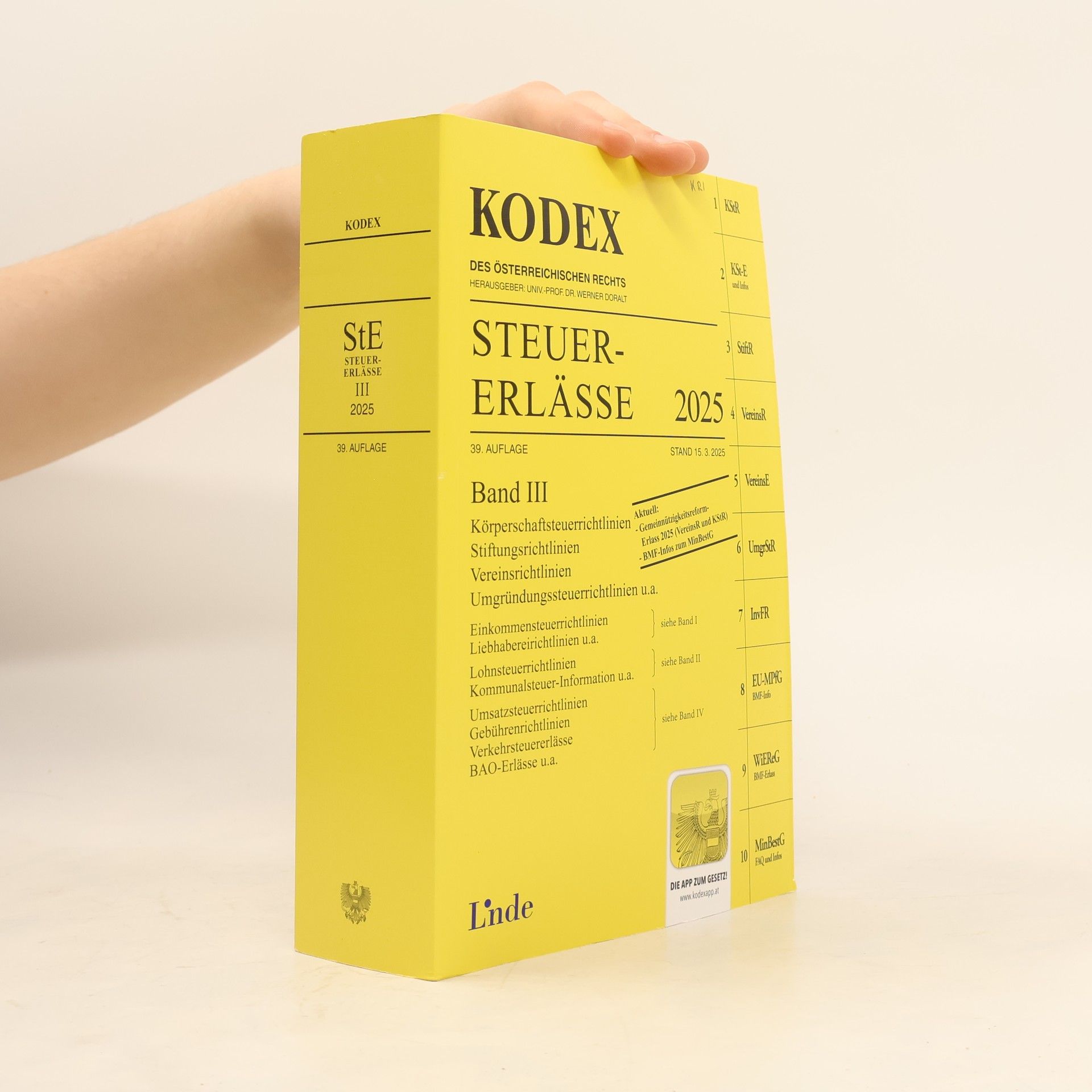 Elisabeth Titz-Frühmann KODEX Steuer-Erlässe 2025. Band III