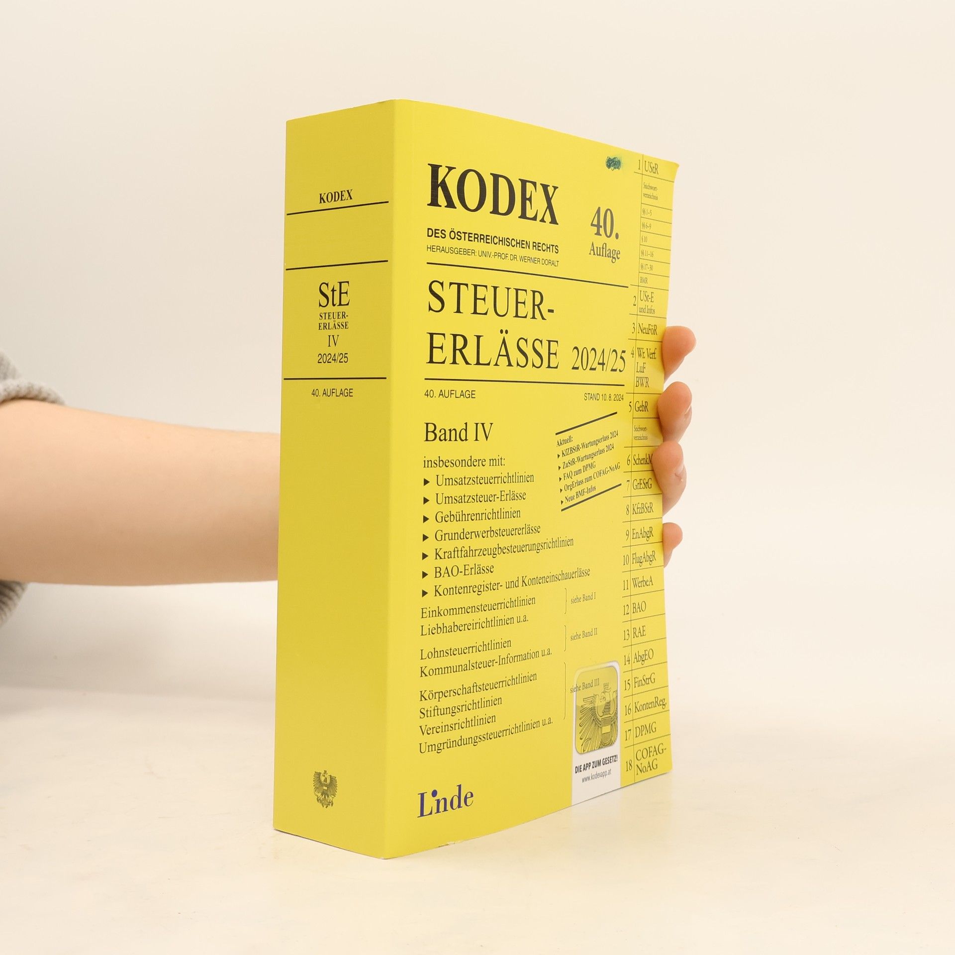 Werner Doralt Kodex Steuer-Erlässe 2024/25 - 40. Auflage