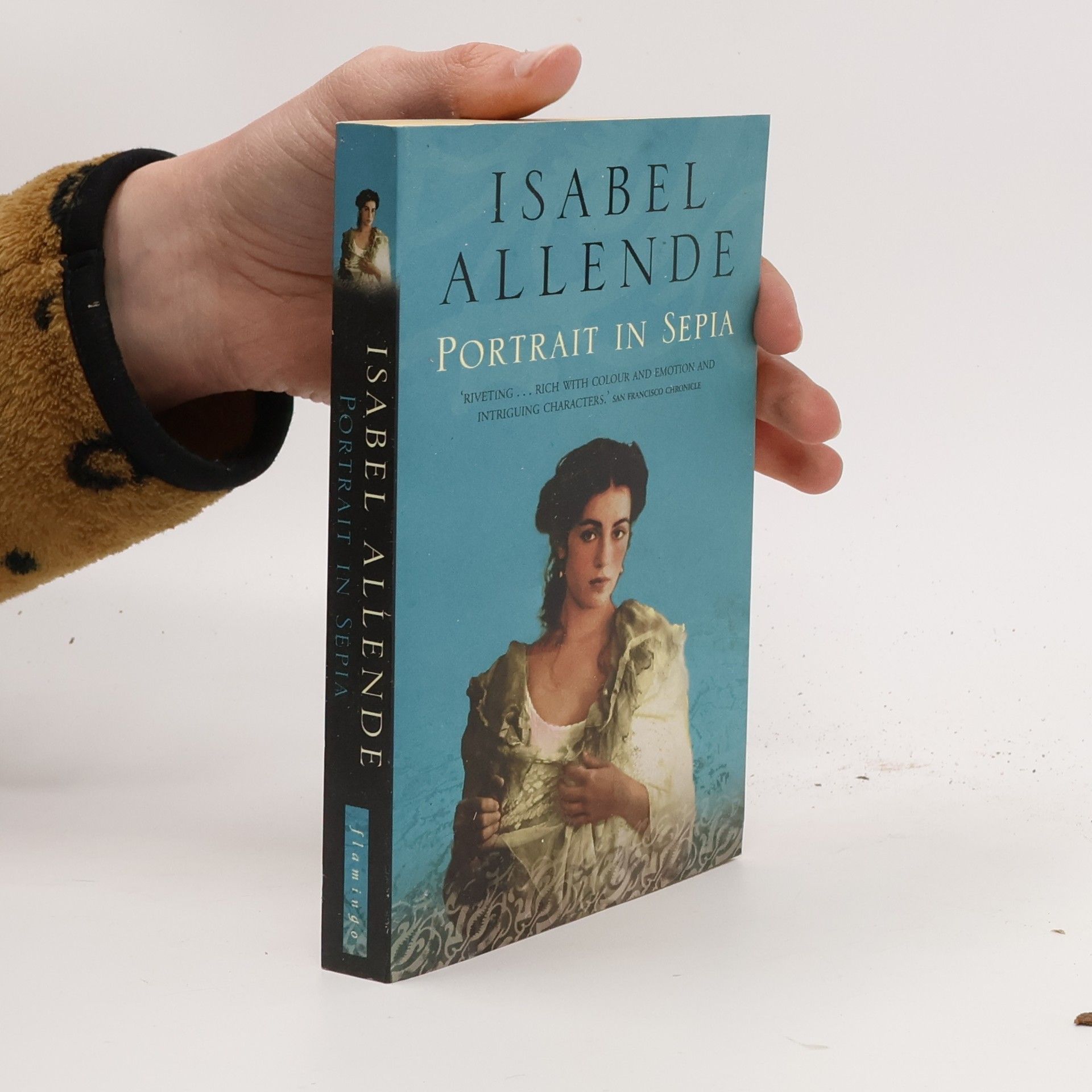 Isabel Allende Llona Portrait in Sepia