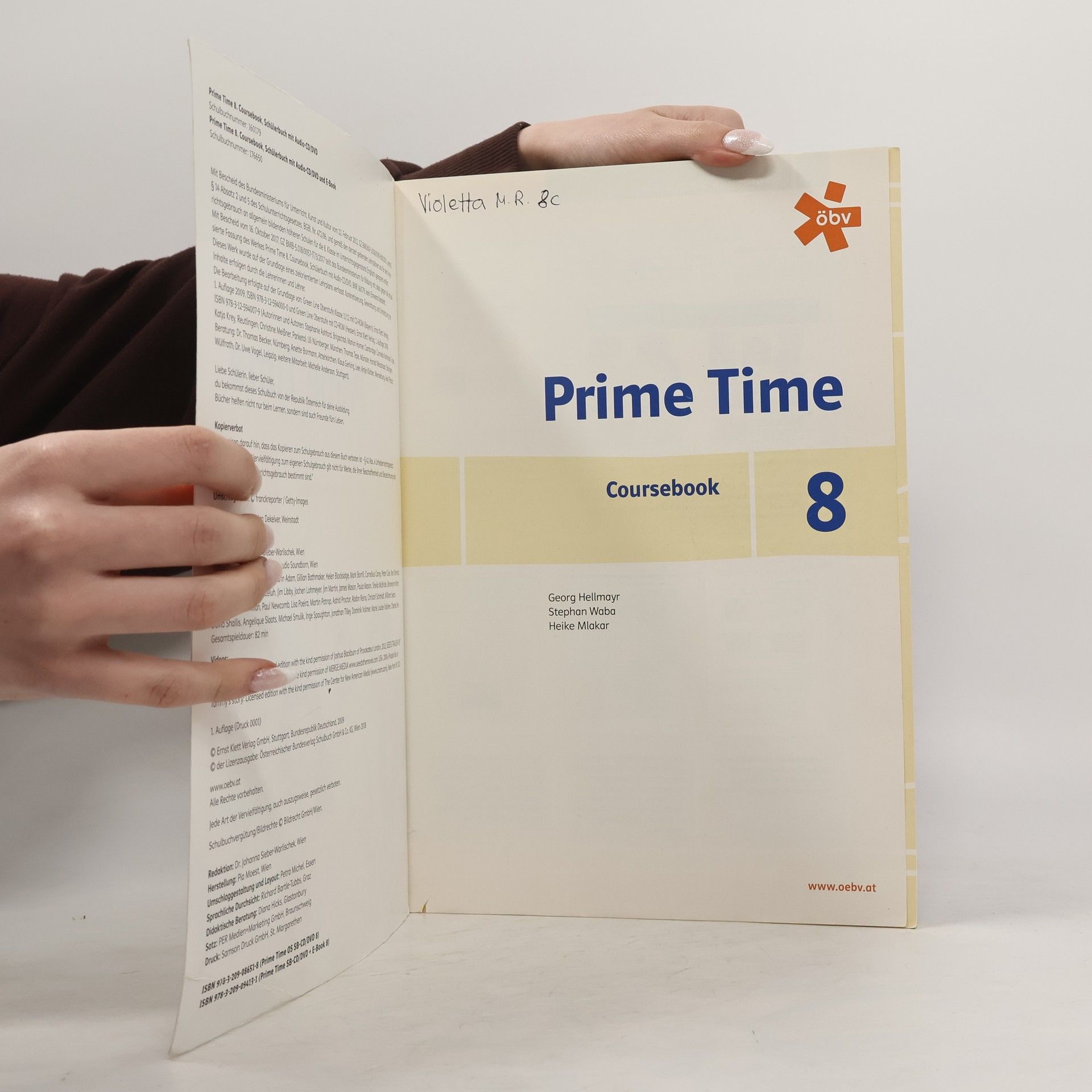 Collectif d'auteurs Prime Time Coursebook 8