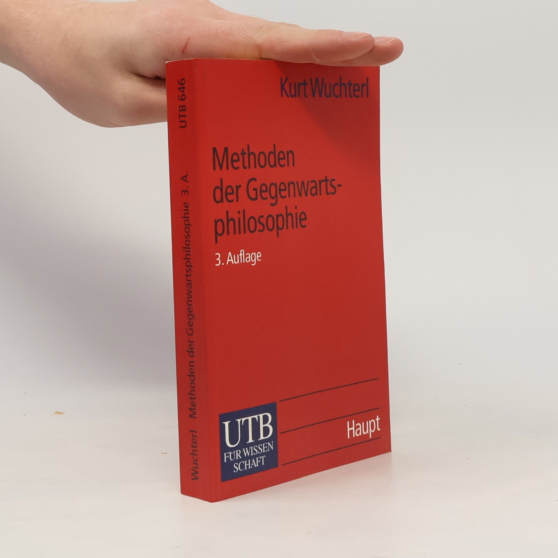Kurt Wuchterl Methoden der Gegenwartsphilosophie