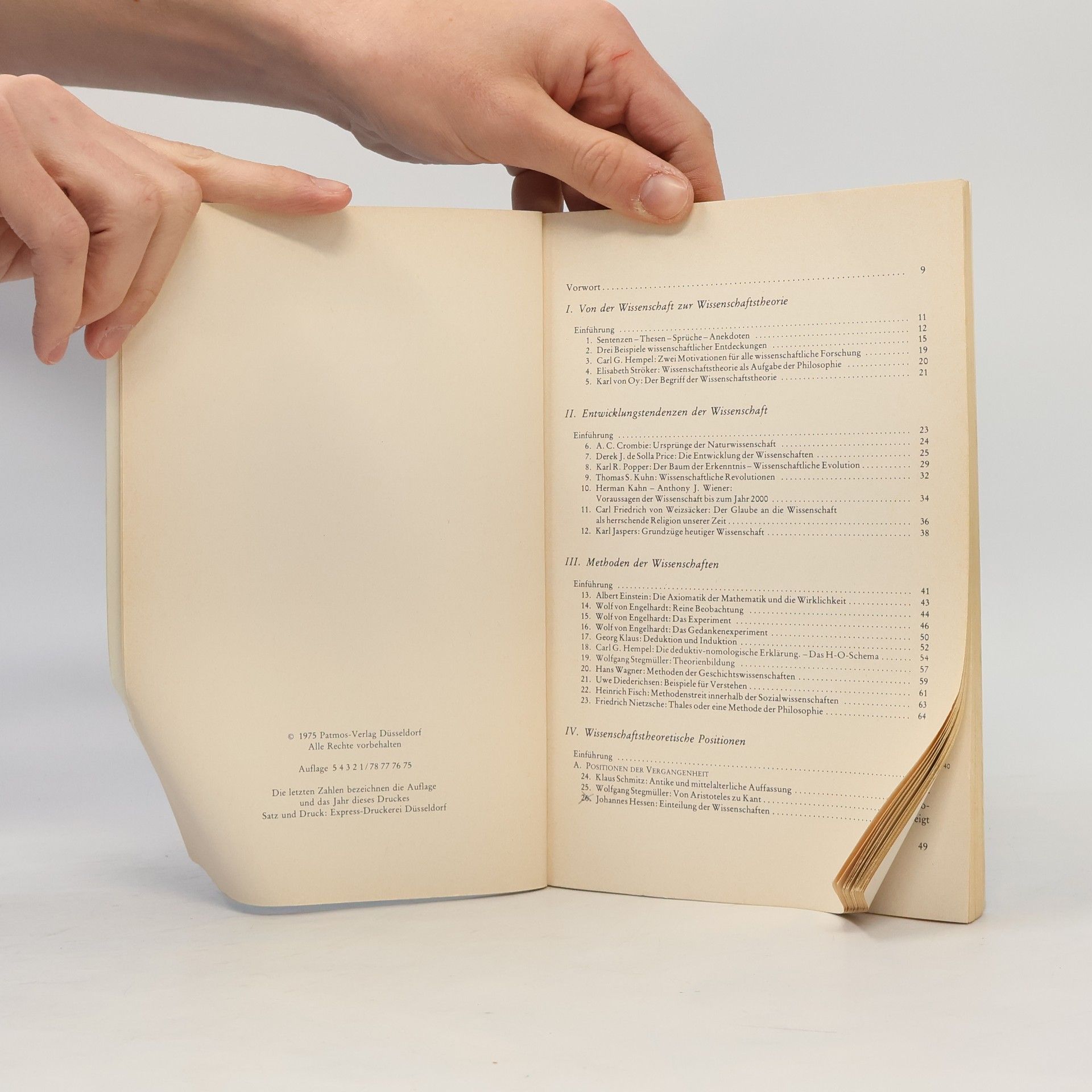 Rudolf Bensch Wissenschaftstheorie