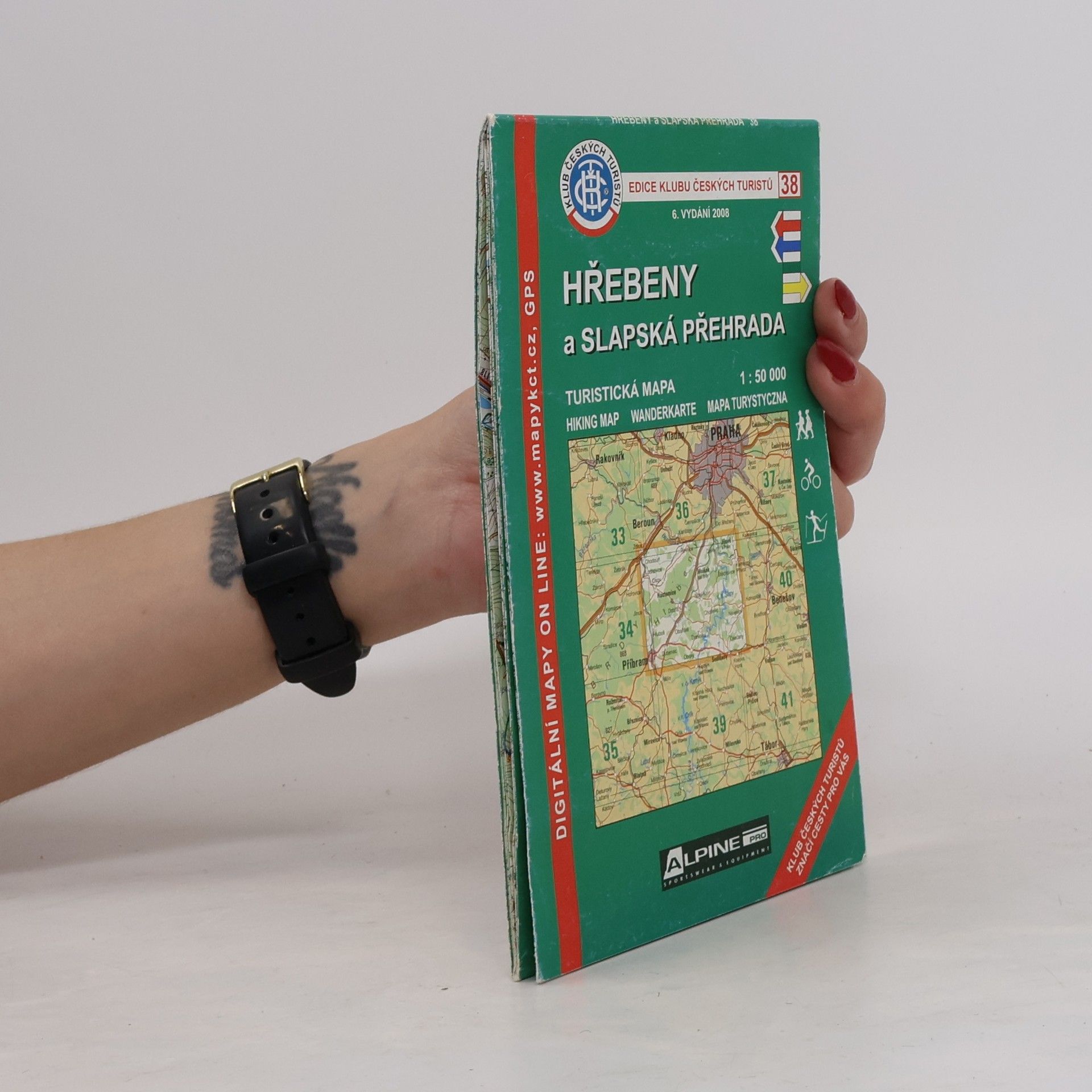 Autores varios Hřebeny a Slapská přehrada turistická mapa 1:50 000