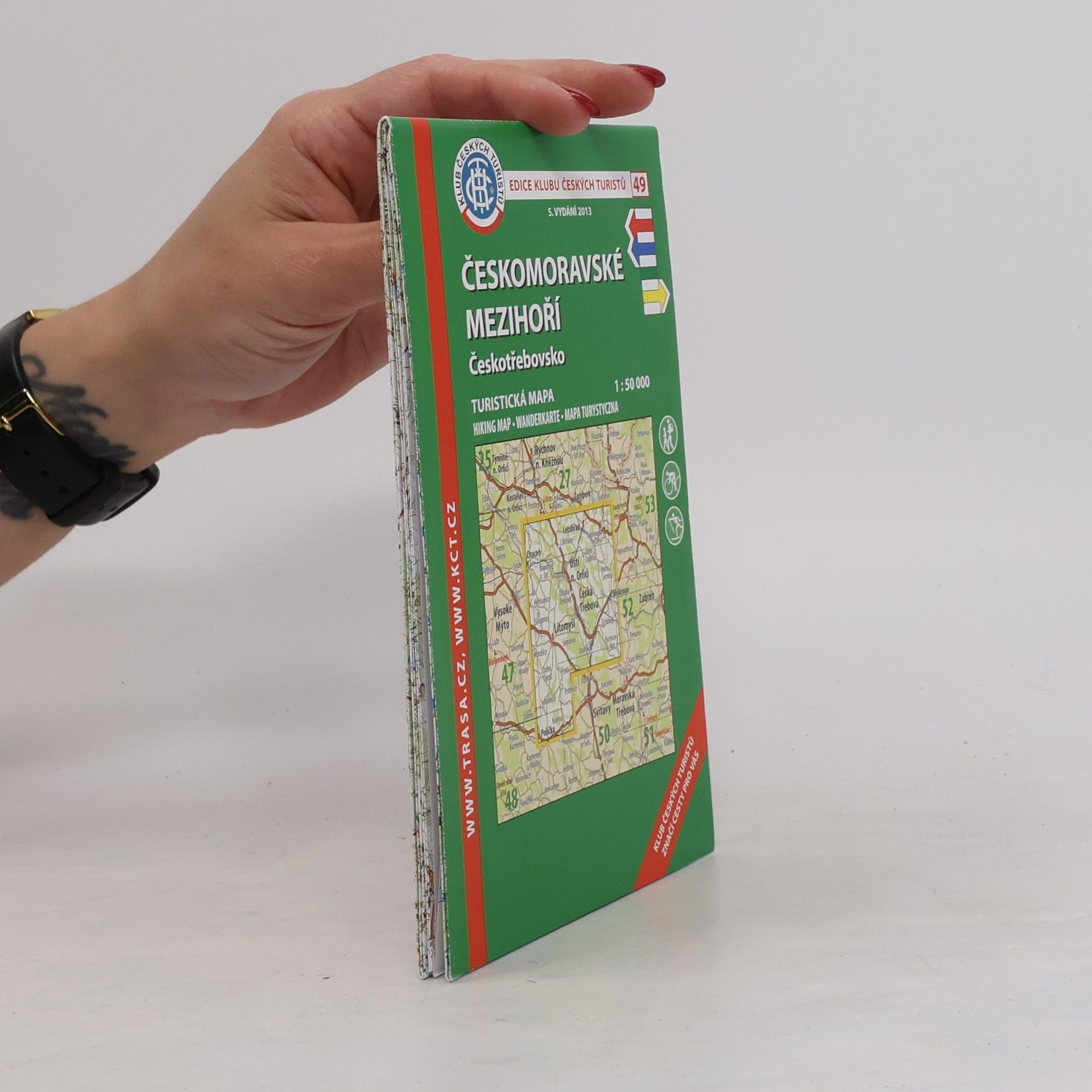 Autores varios Českomoravské mezihoří Českotřebovsko : turistická mapa 1:50 000 Českomoravské mezihoří - Českotřebovsko