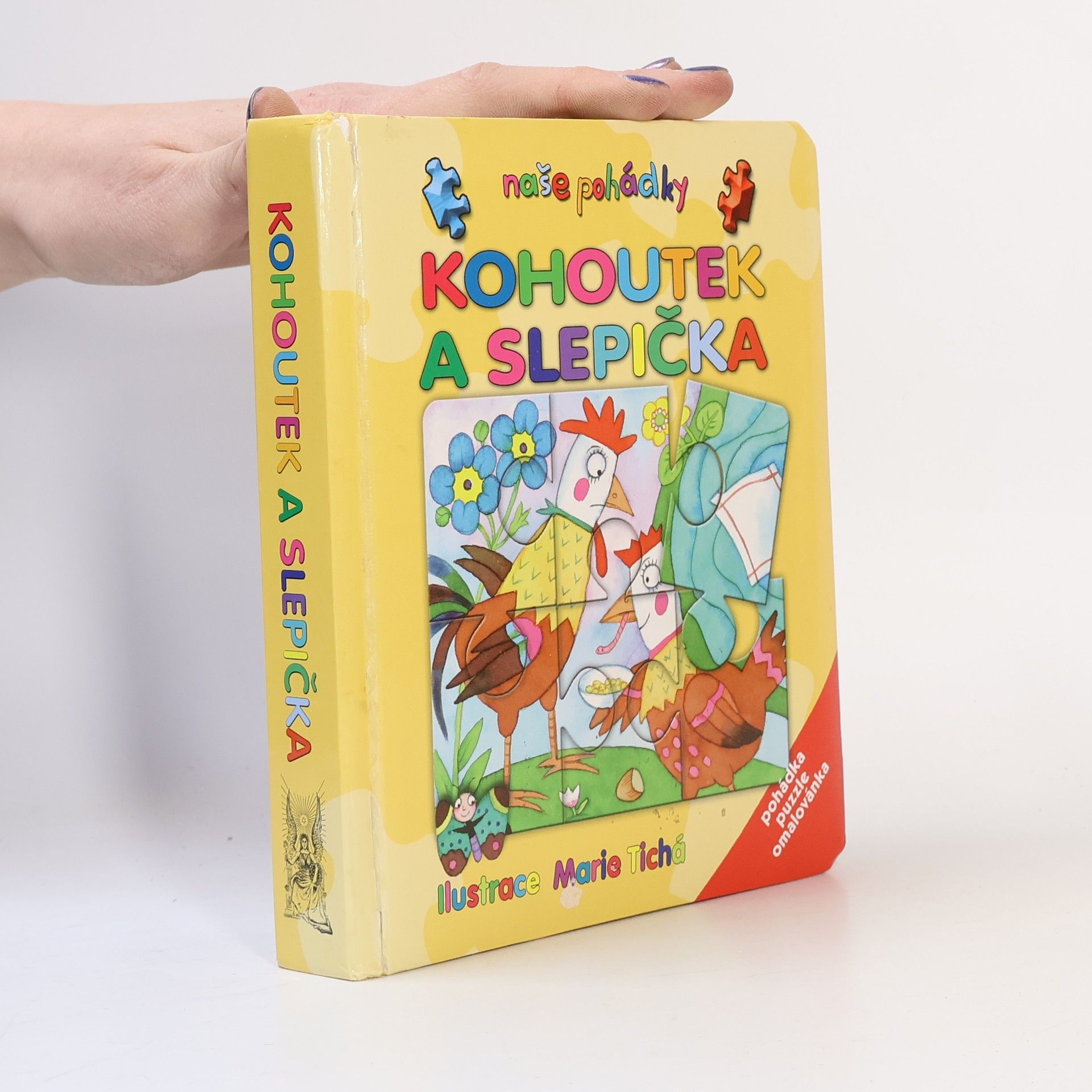 Kohoutek a slepička : pohádka, puzzle, omalovánka