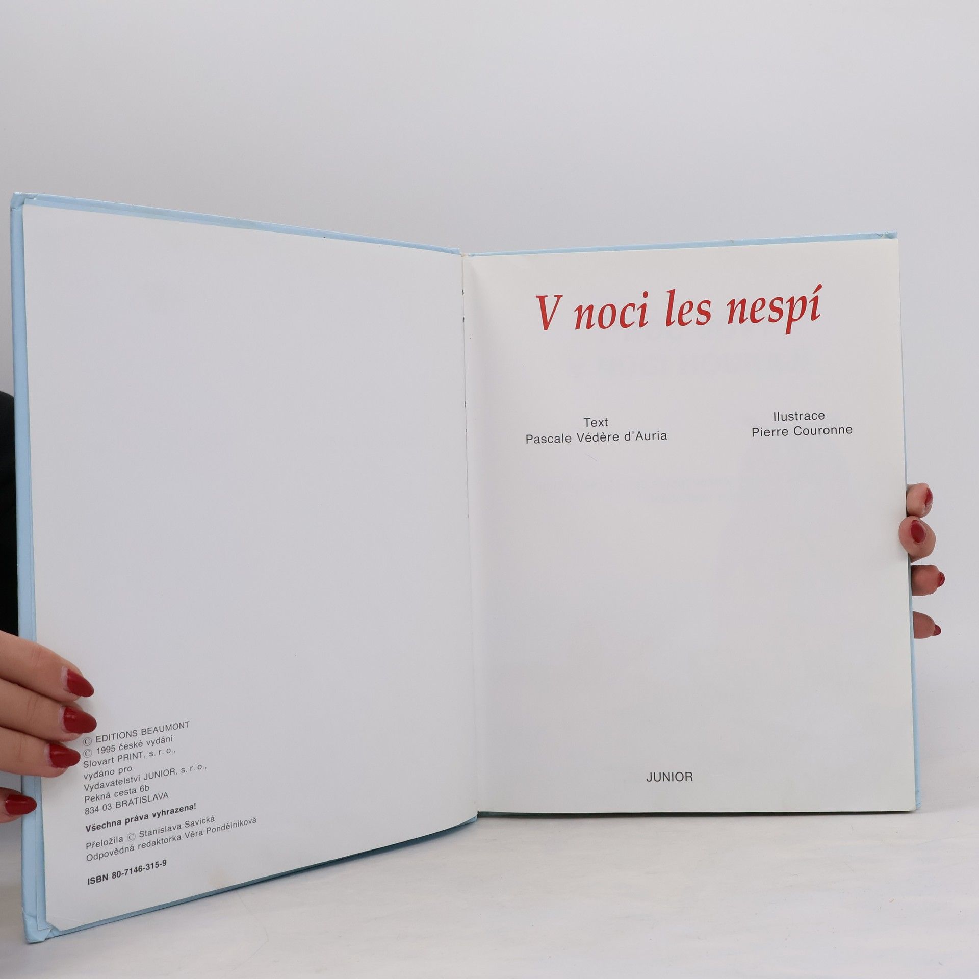 Pascale Védère d. Auria V noci les nespí