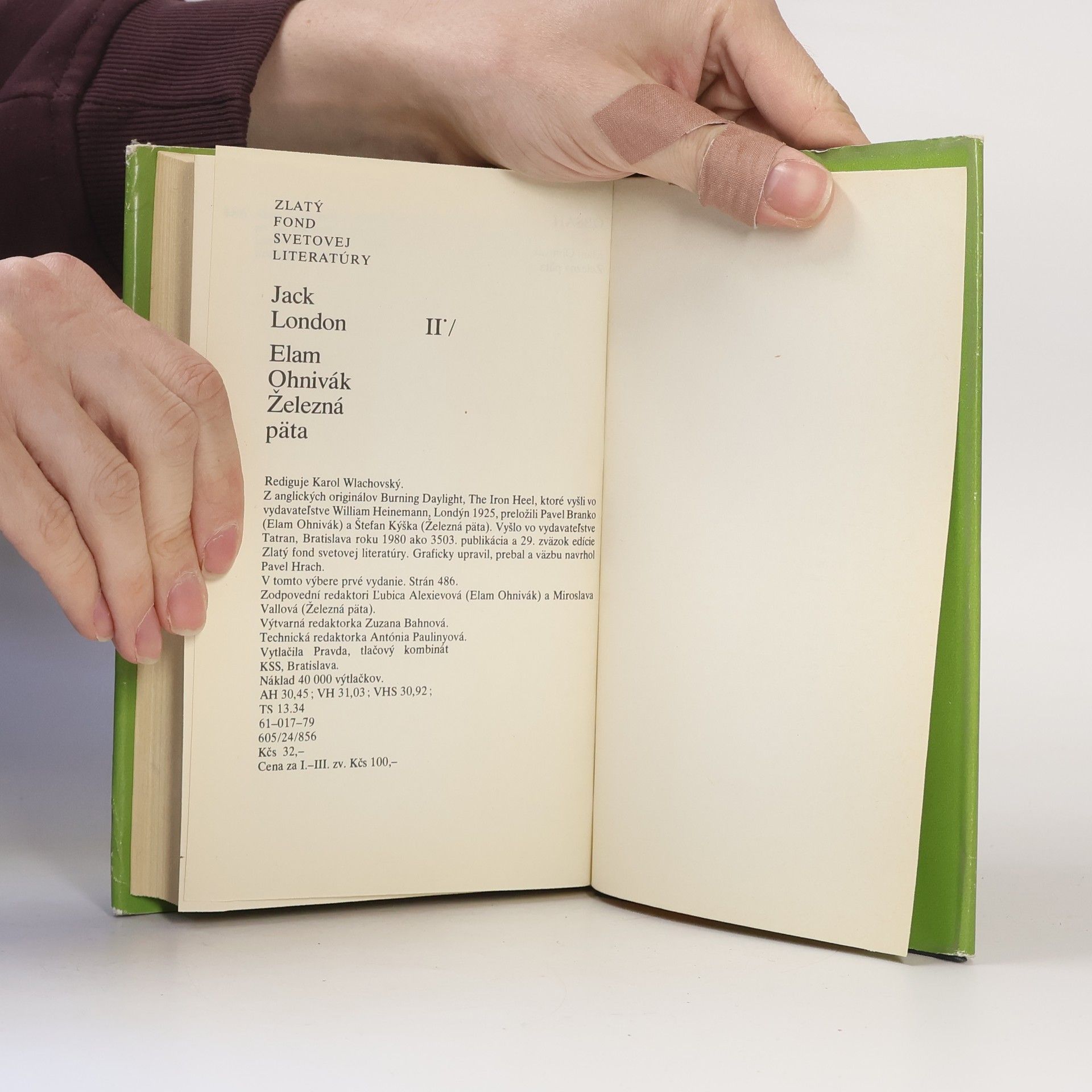 Jack London Elam Ohnivák. Železná päta