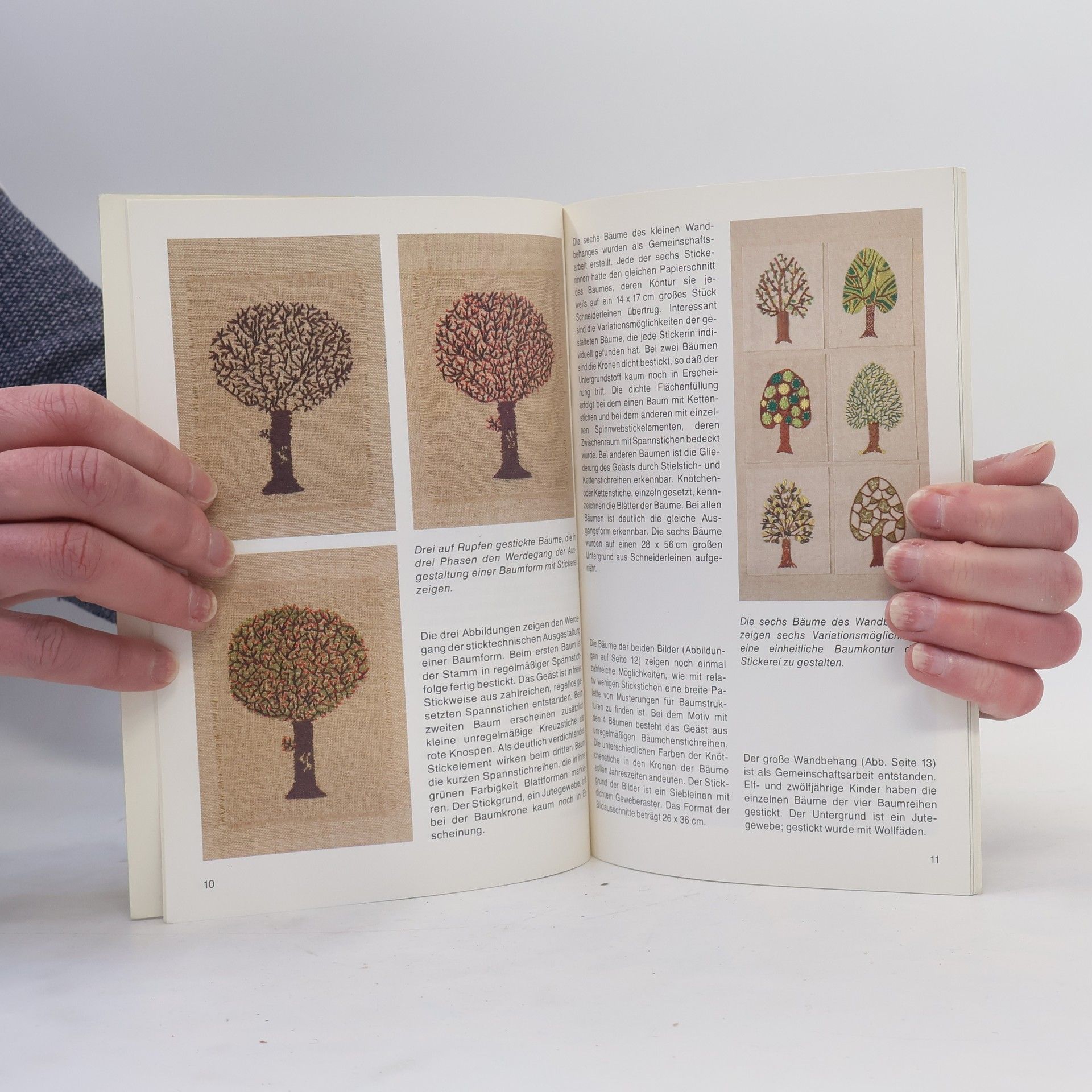 Elisabeth Hellmann Bäume textil gestaltet