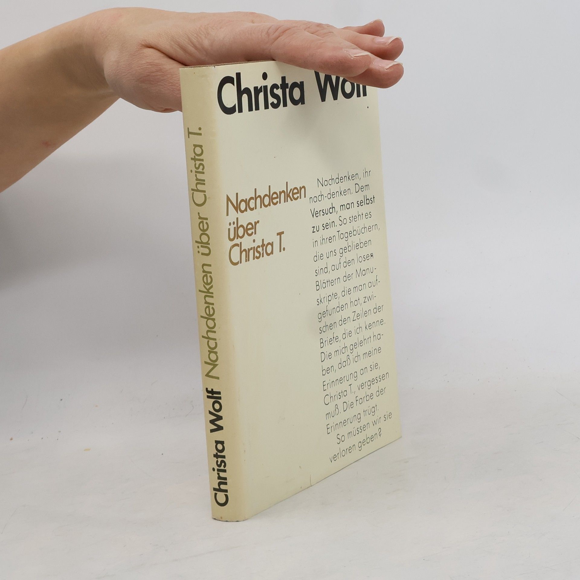 Christa Wolf Nachdenken über Christa T.
