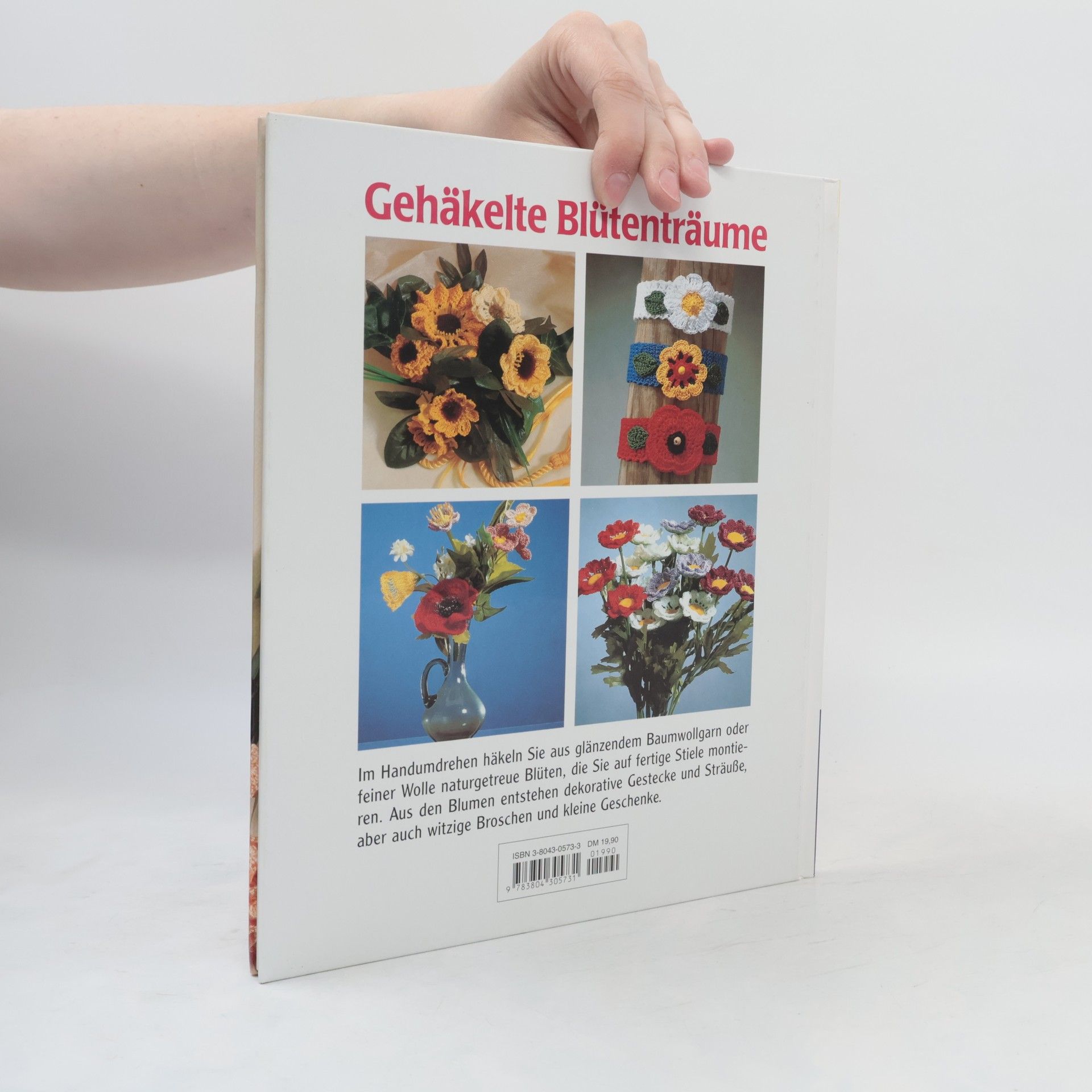 Zauberhafte Häkelblumen selbermachen aus Baumwollgarn und Wolle