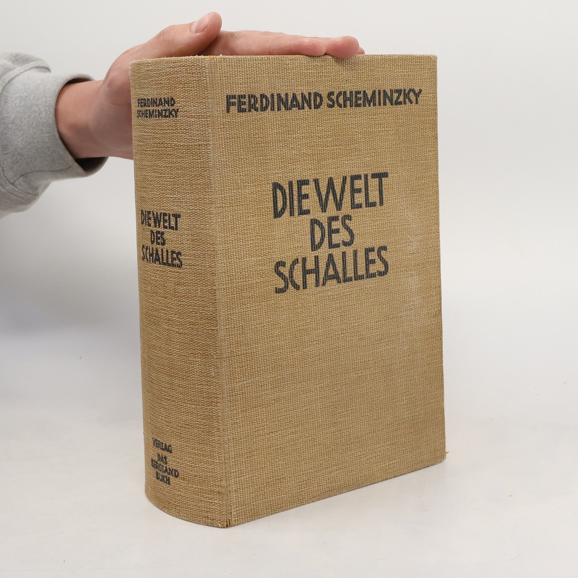 Ferdinand Scheminzky Die Welt des Schalles