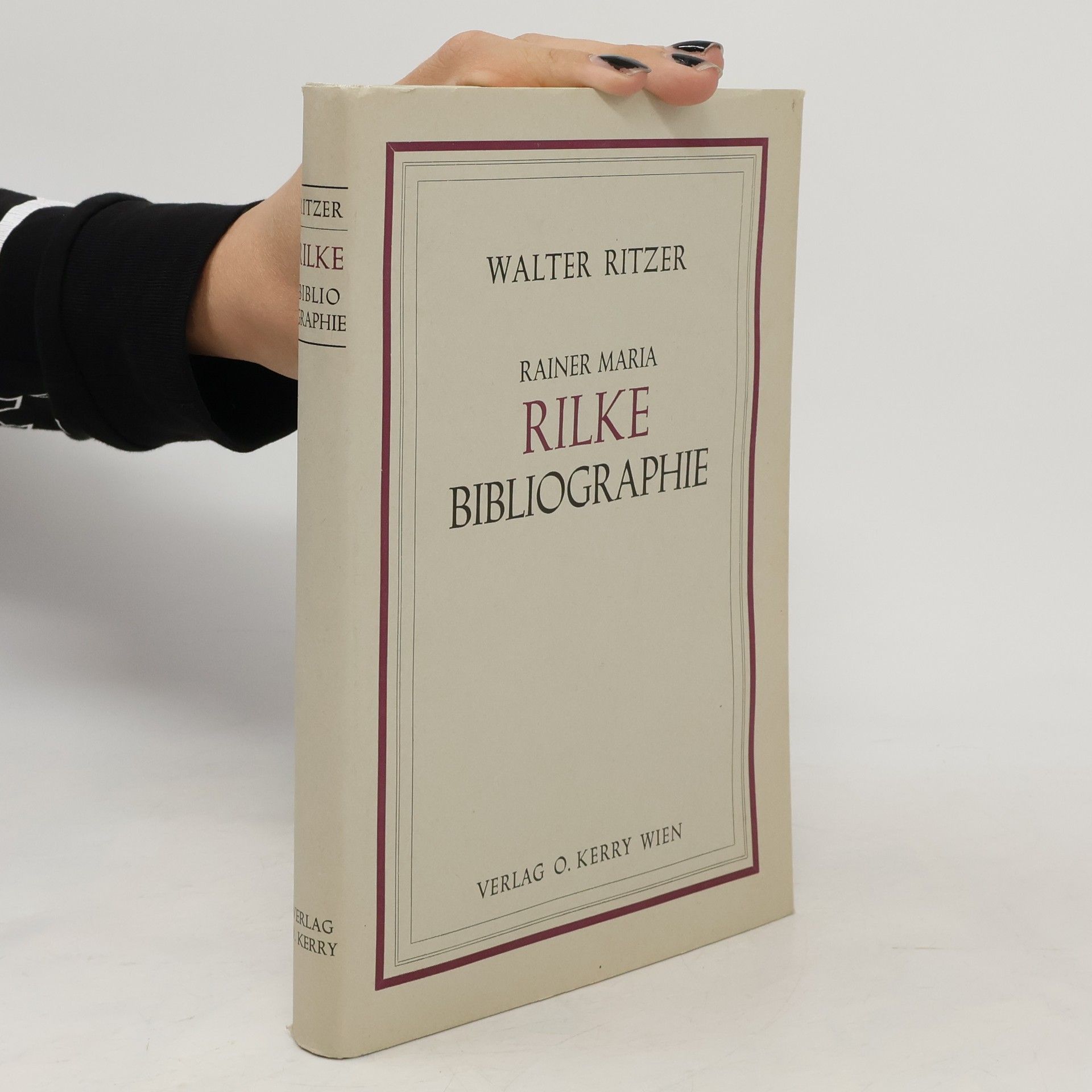 Walter Ritzer Rainer Maria Rilke Bibliographie
