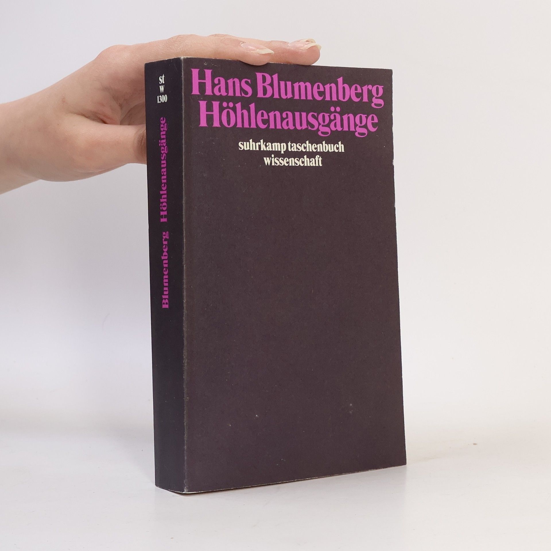 Hans Blumenberg Höhlenausgänge