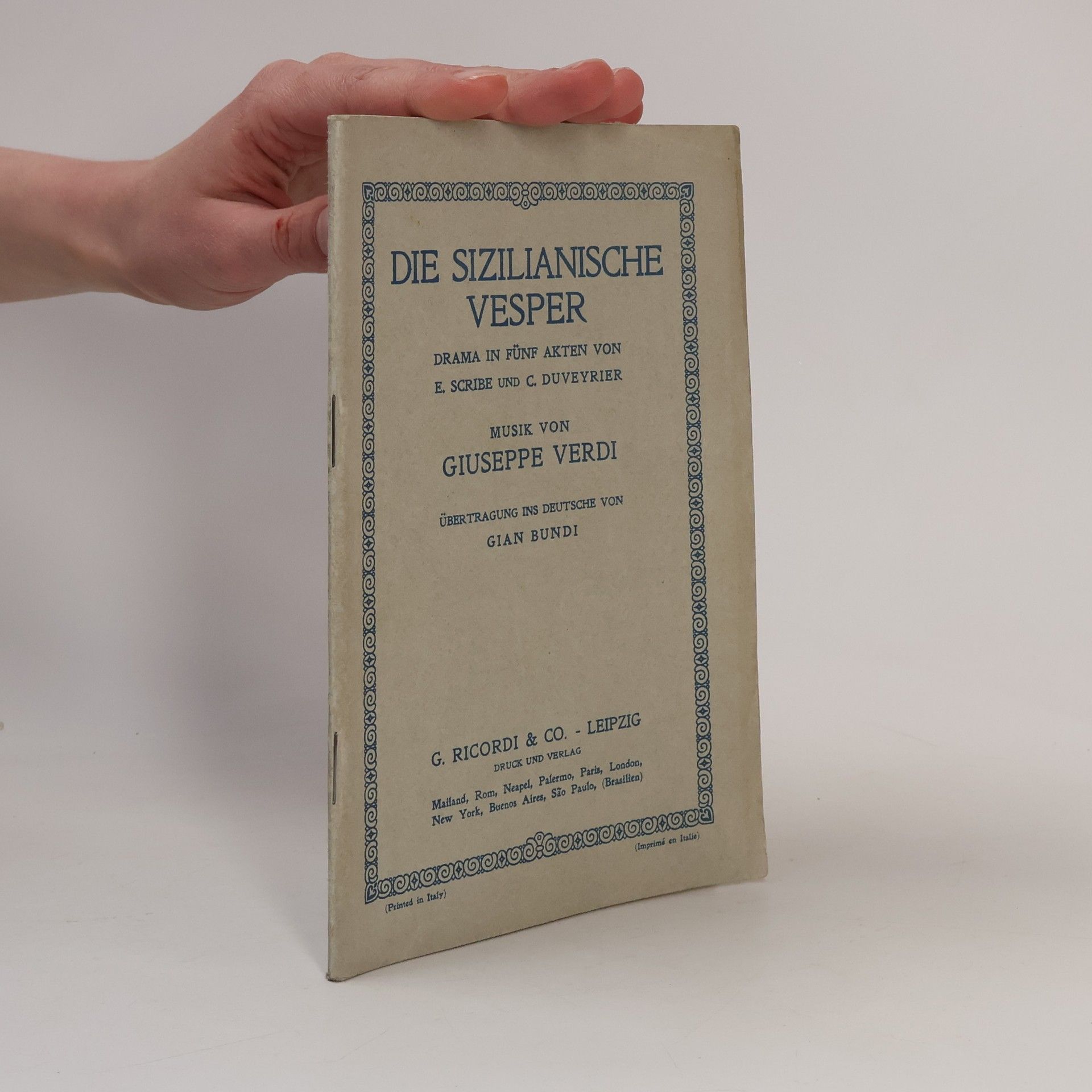 Giuseppe Verdi Die sizilianische Vesper