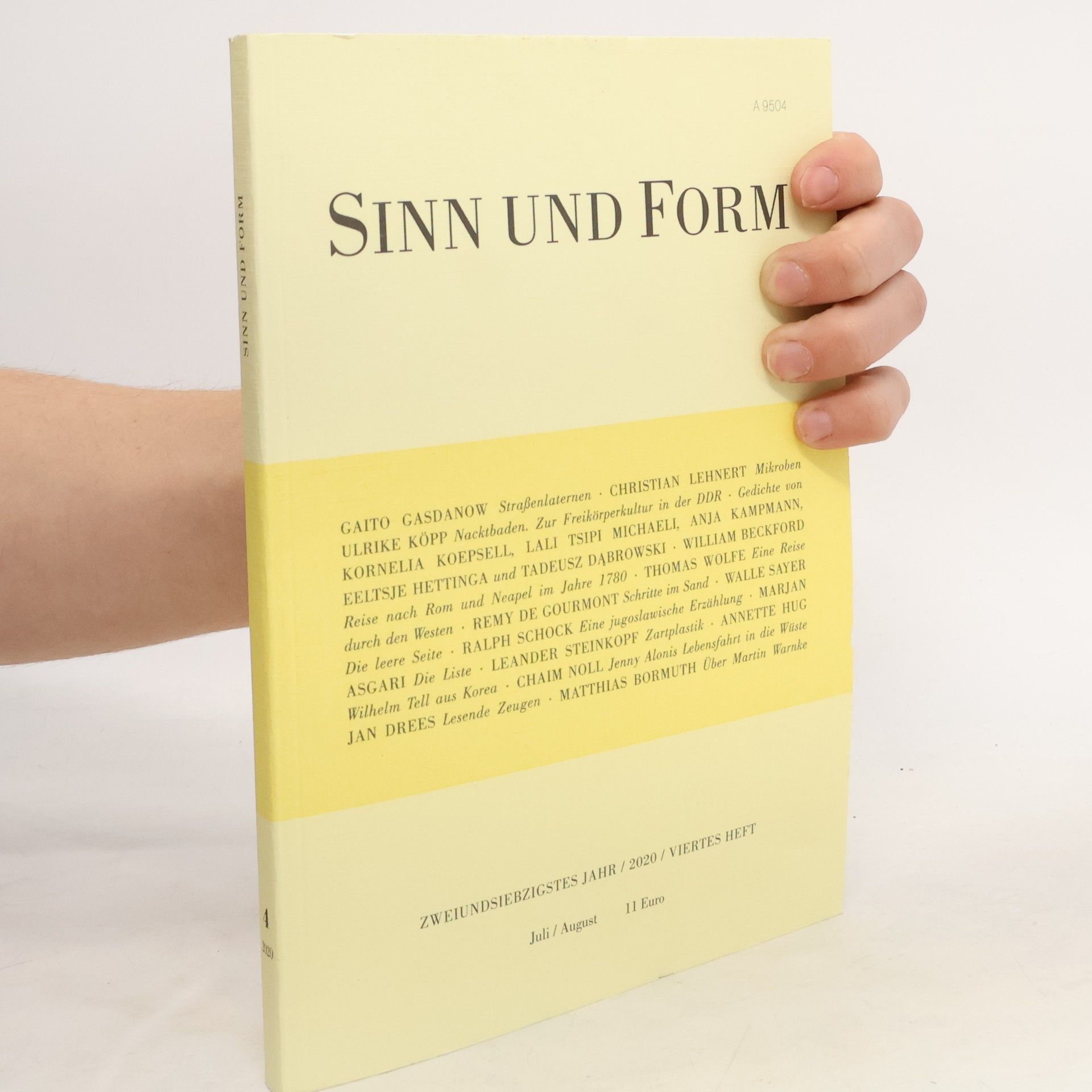 Sinn und Form 4/2020