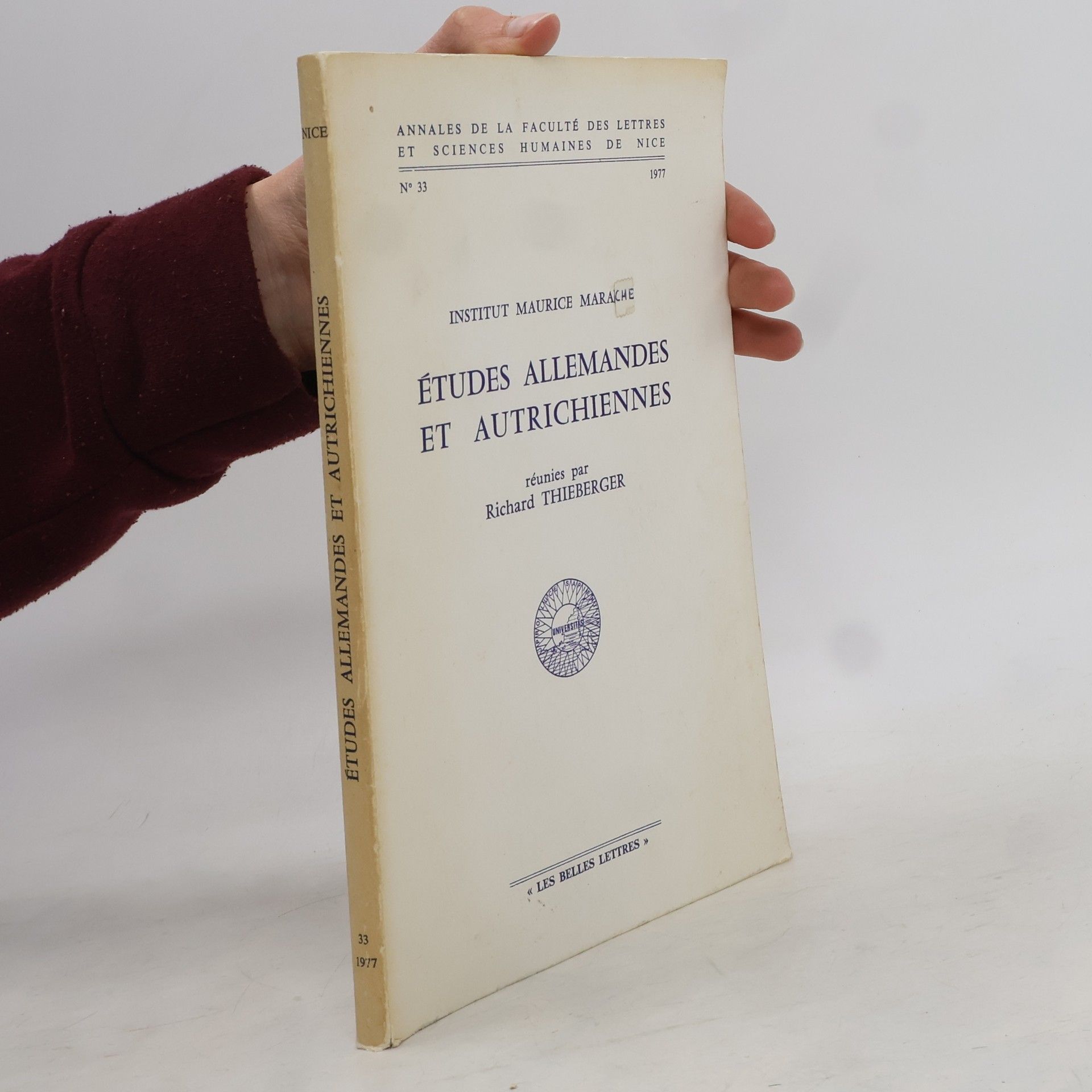 Richard Thieberger Etudes allemandes et autrichiennes