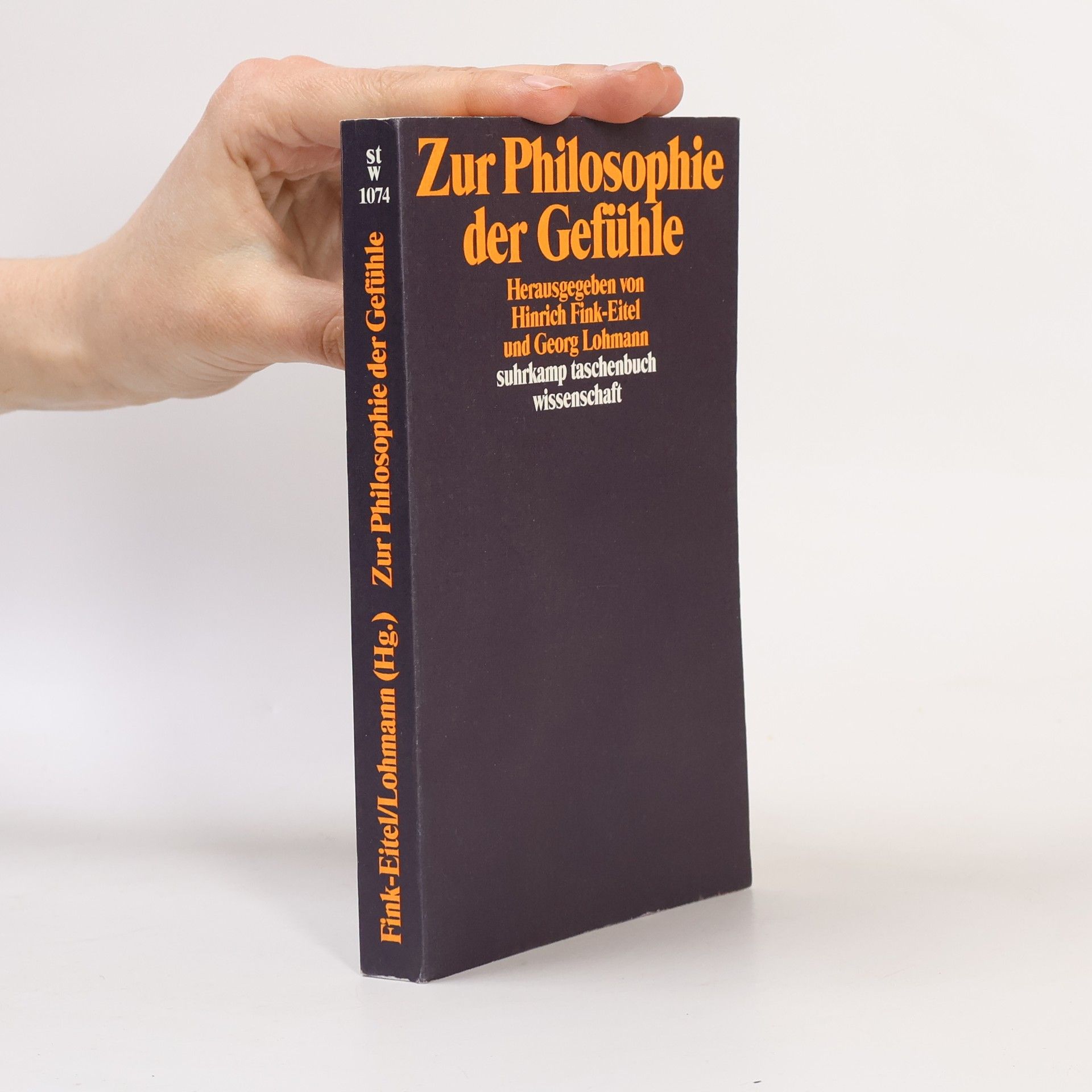 Hinrich Fink-Eitel Zur Philosophie der Gefühle