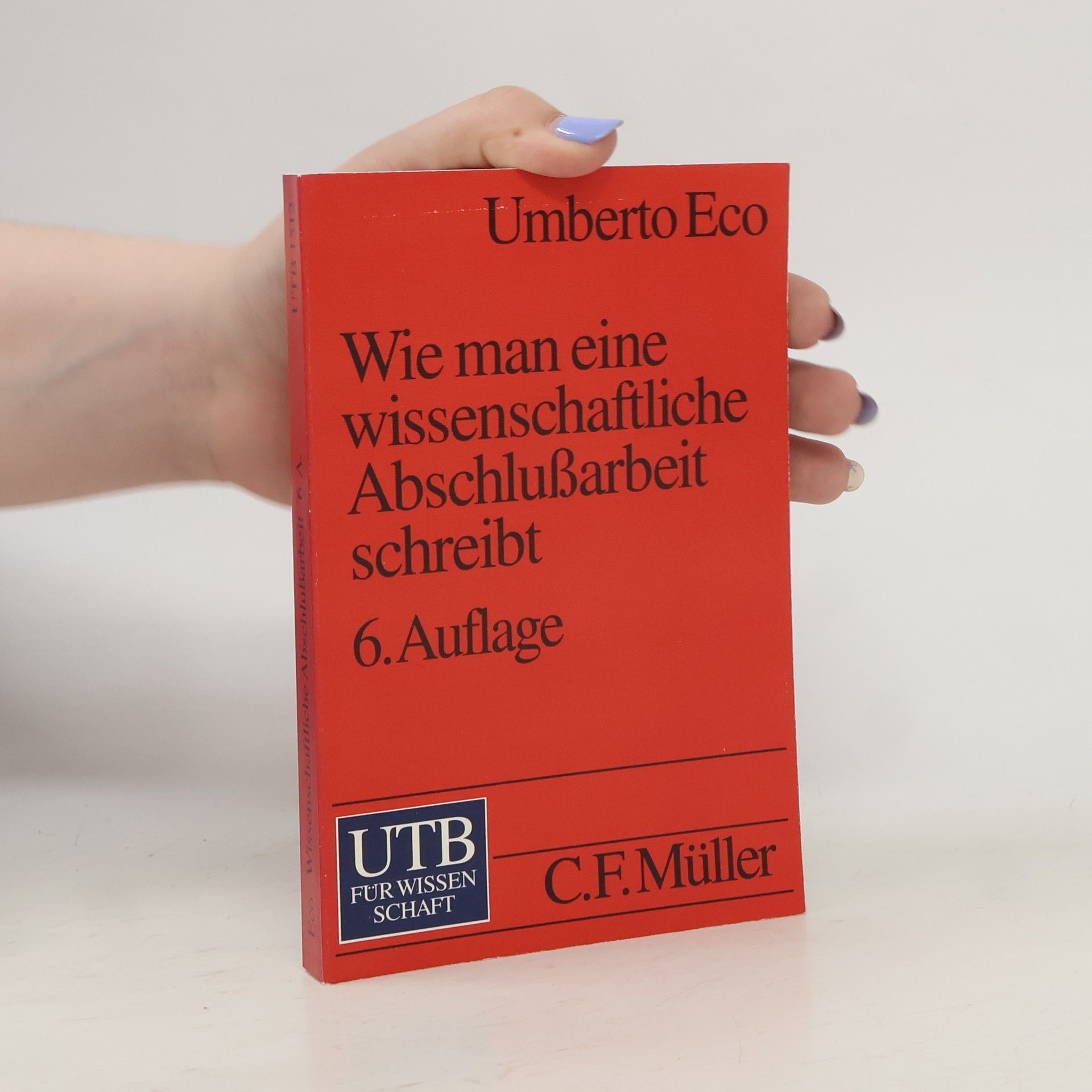 Umberto Eco Wie man eine wissenschaftliche Abschlußarbeit schreibt