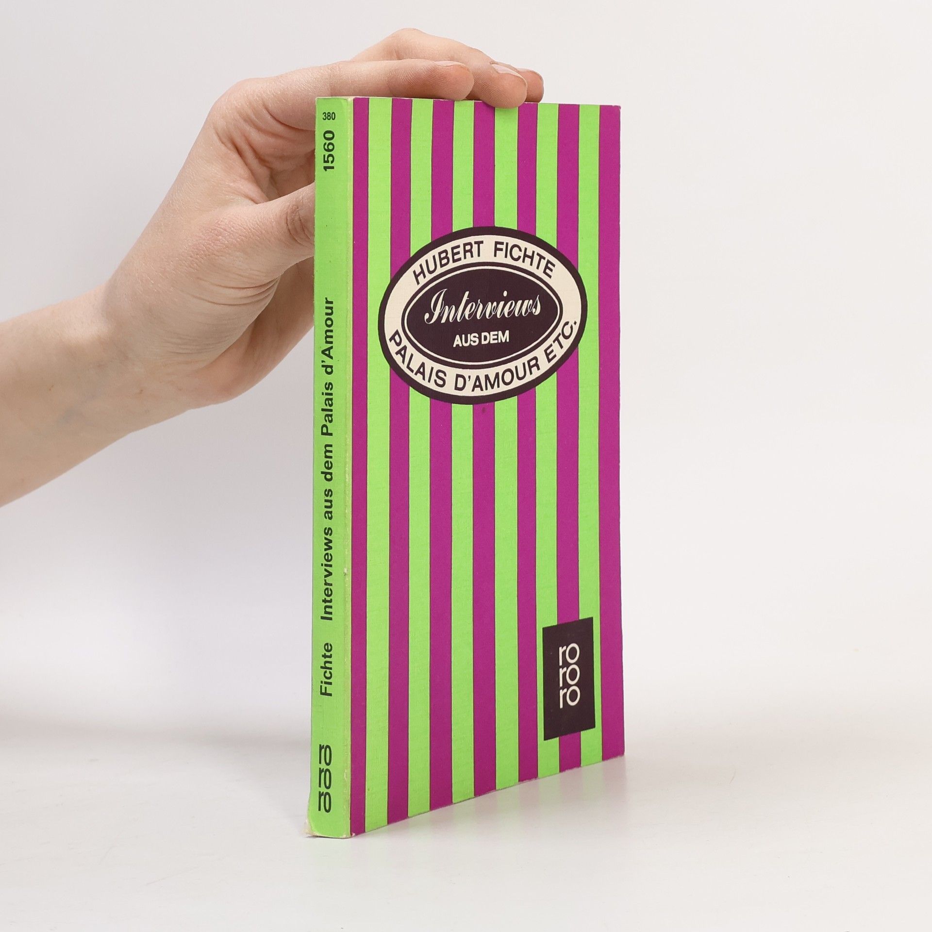 Hubert Fichte Interviews aus dem Palais d' Amour etc. [et cetera]