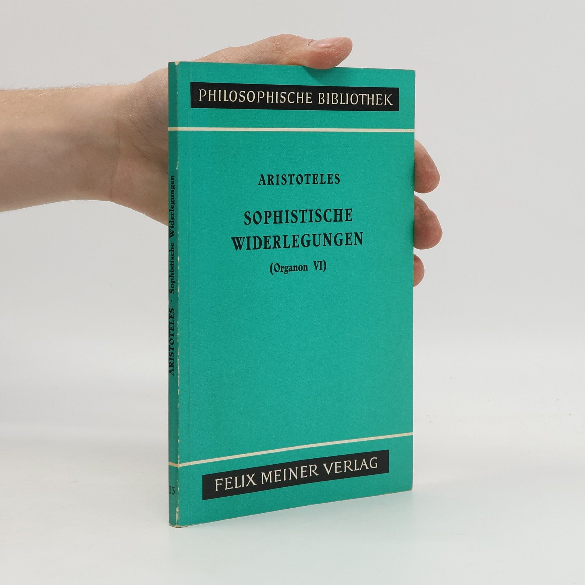 Eugen Rolfes Aristoteles' Sophistische Widerlegungen
