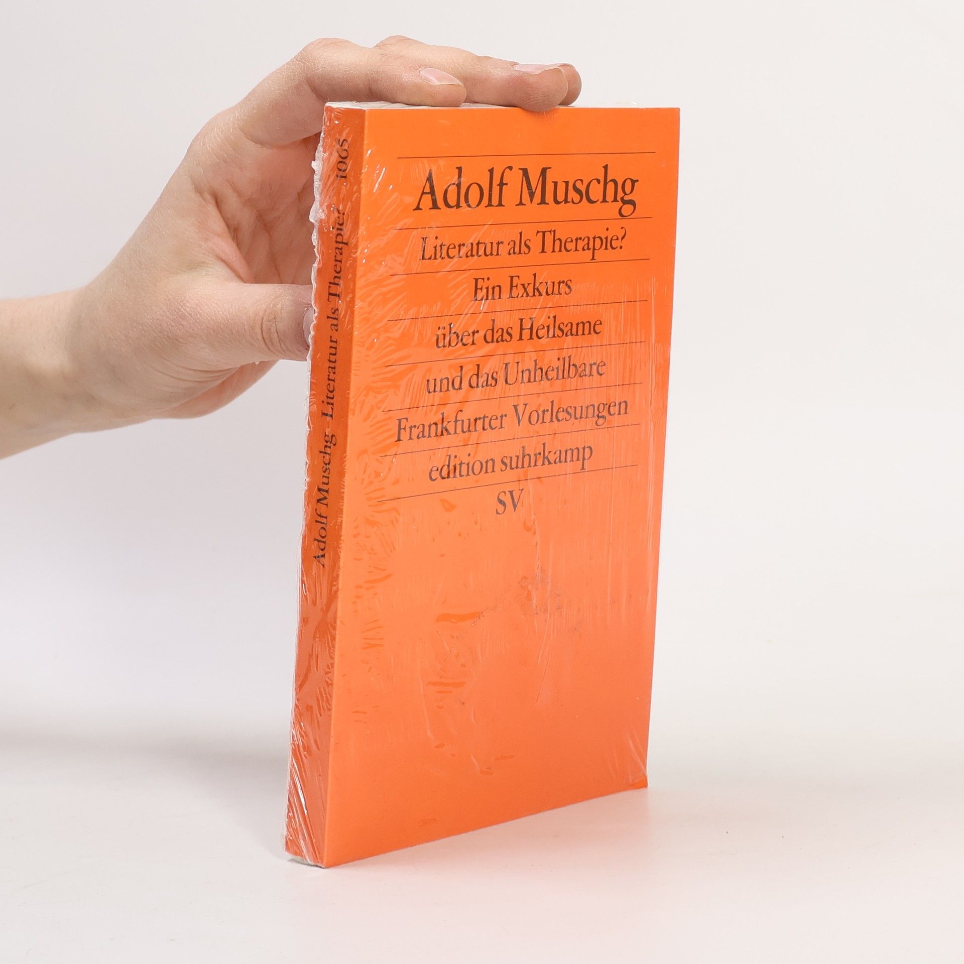 Adolf Muschg Literatur Als Therapie?