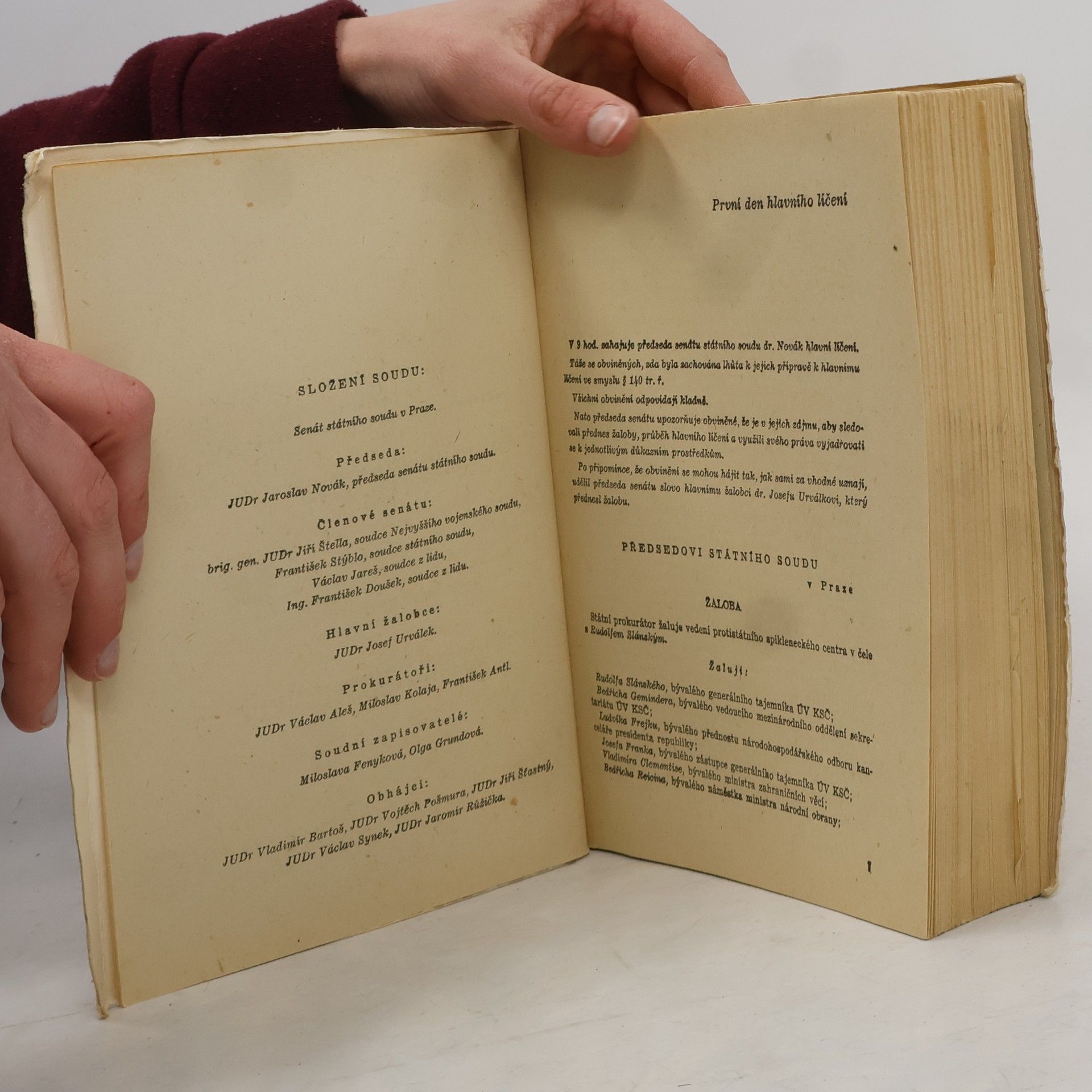 Autores varios Proces s vedením protistátního spikleneckého centra v čele s Rudolfem Slánským