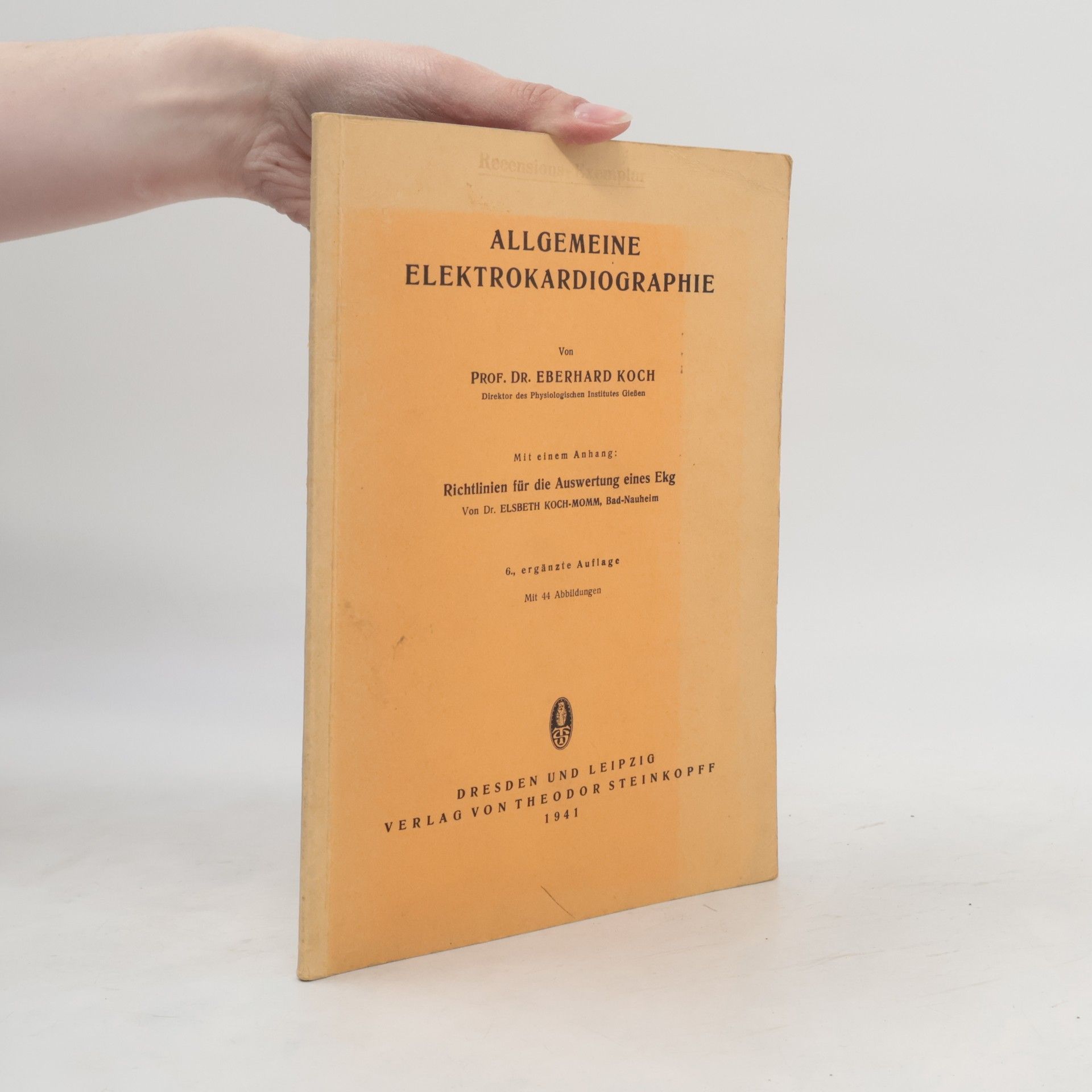 Eberhard Koch Allgemeine Elektrokardiographie
