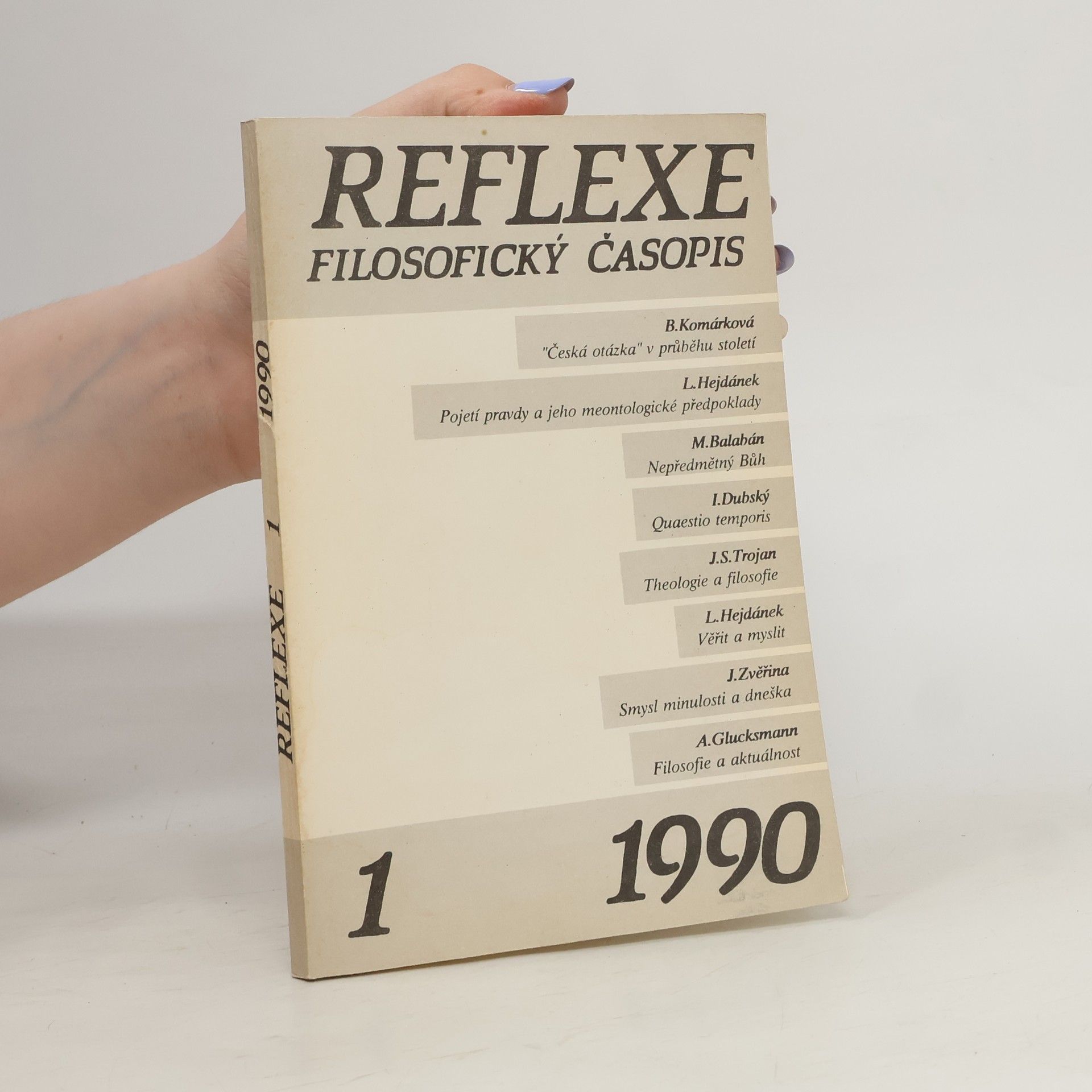 Autorenkollektiv Reflexe. Filosofický časopis 1/1990