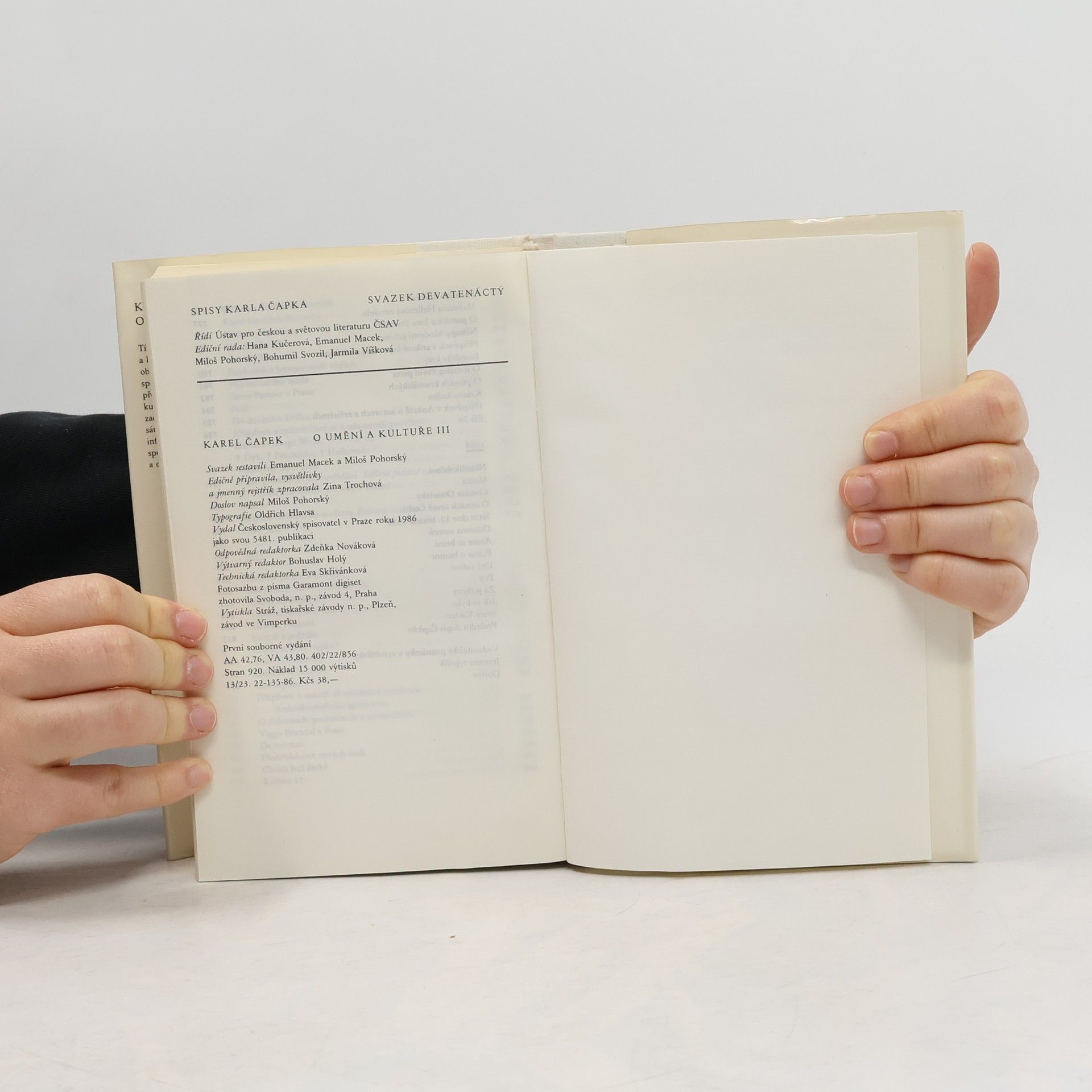 Karel Čapek Spisy XIX. O umění a kultuře III