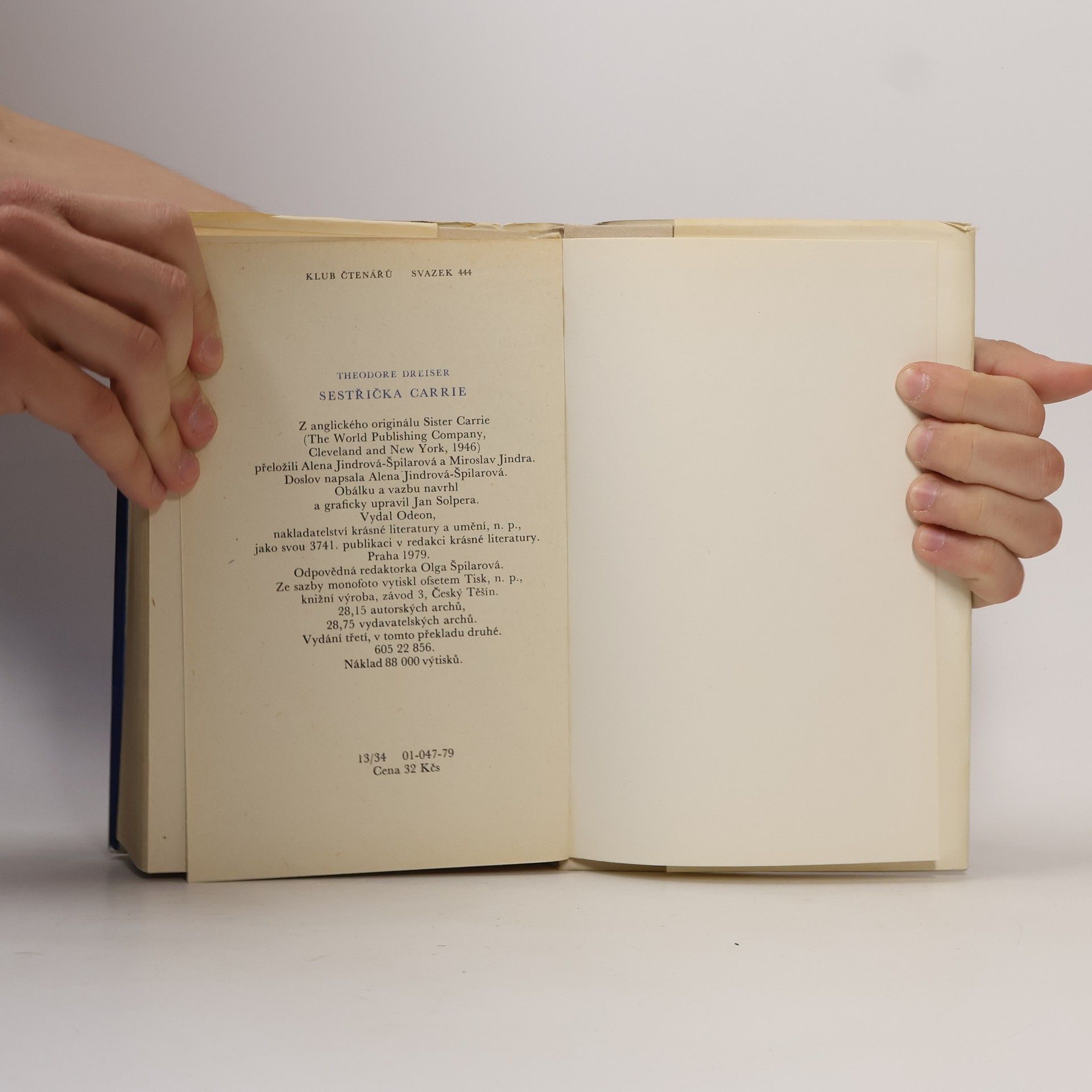 Theodore Dreiser Sestřička Carrie