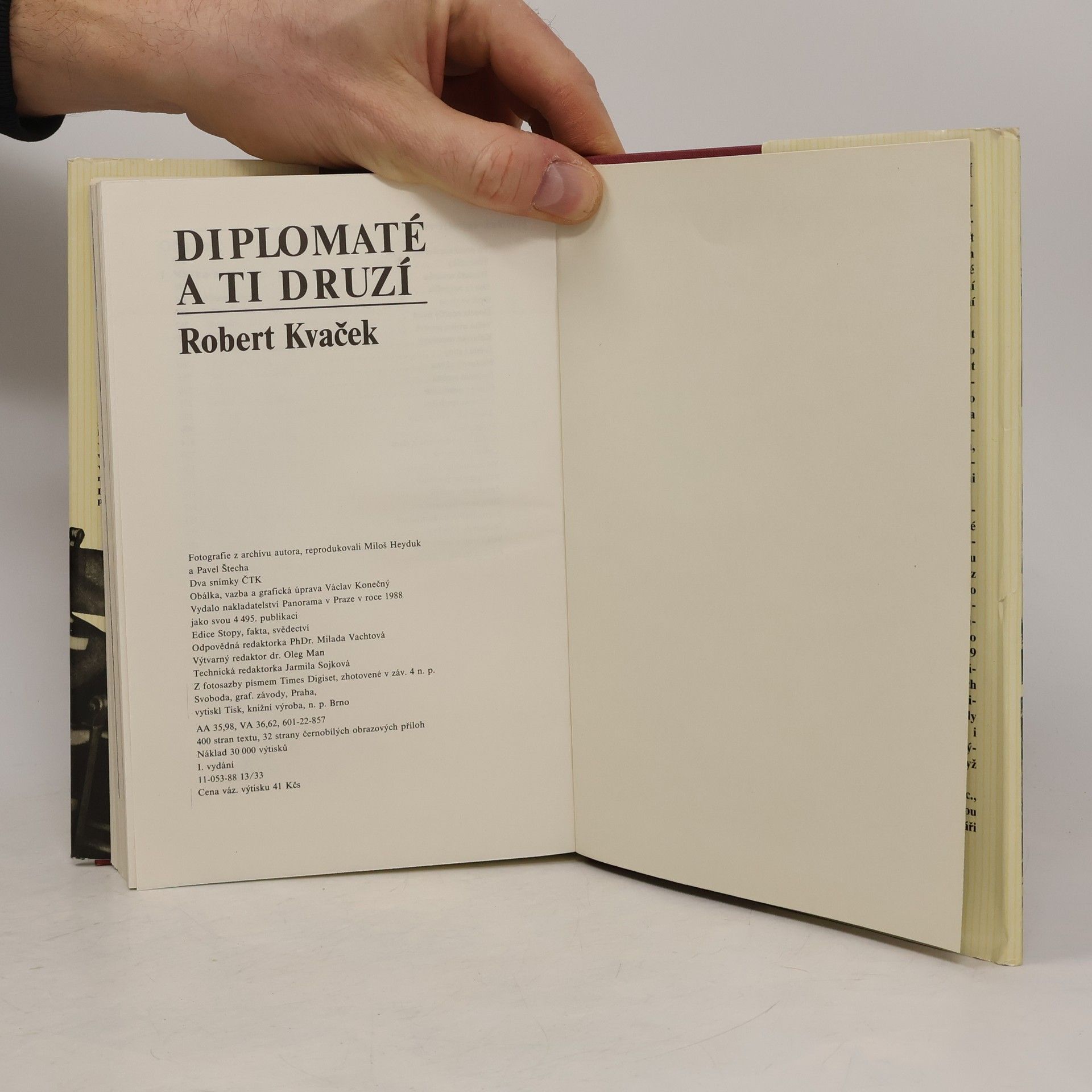 Robert Kvaček Diplomaté a ti druzí