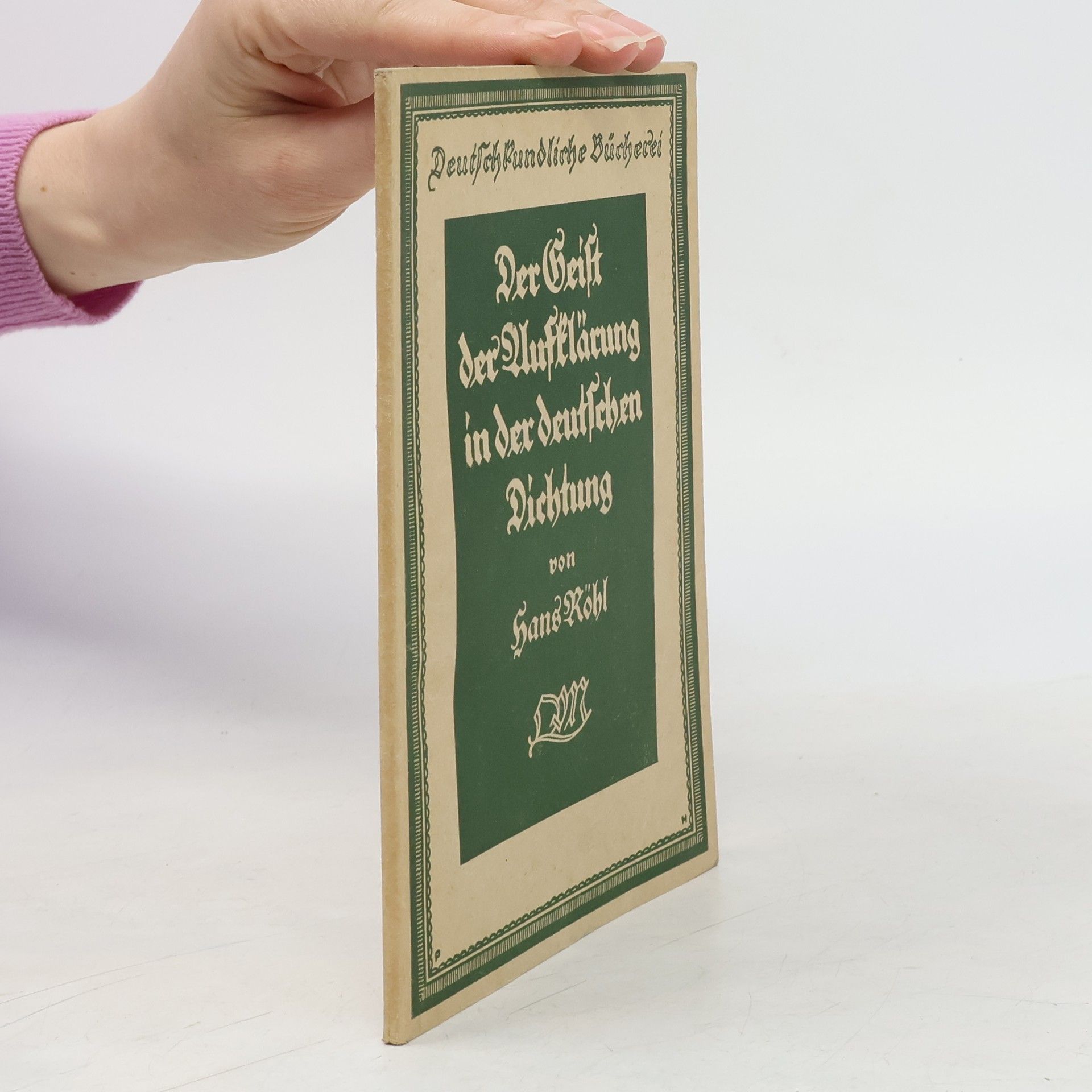 Der Geist der Aufklärung in der deutschen Dichtung