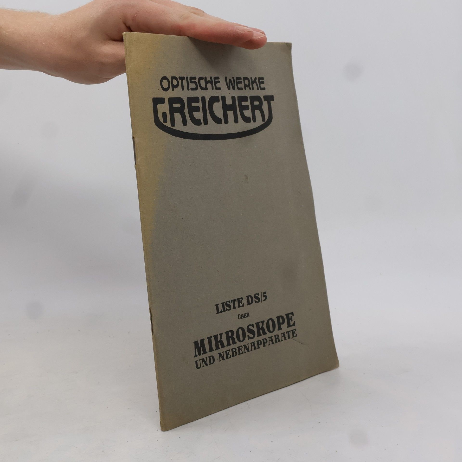 Collectif d'auteurs Sammelliste DS/5. Mikroskope und Nebenapparate