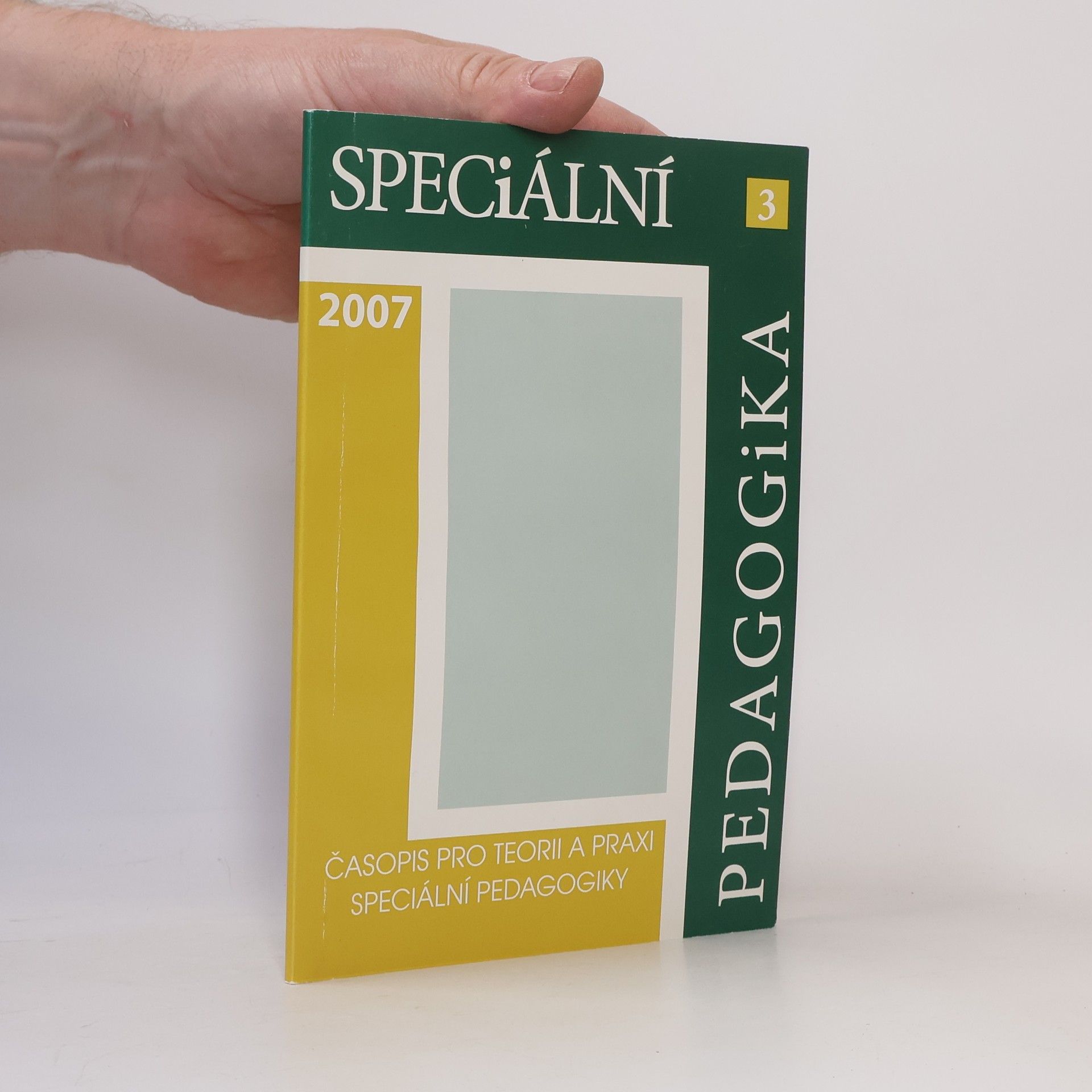 Autores varios Speciální pedagogika 3/2007