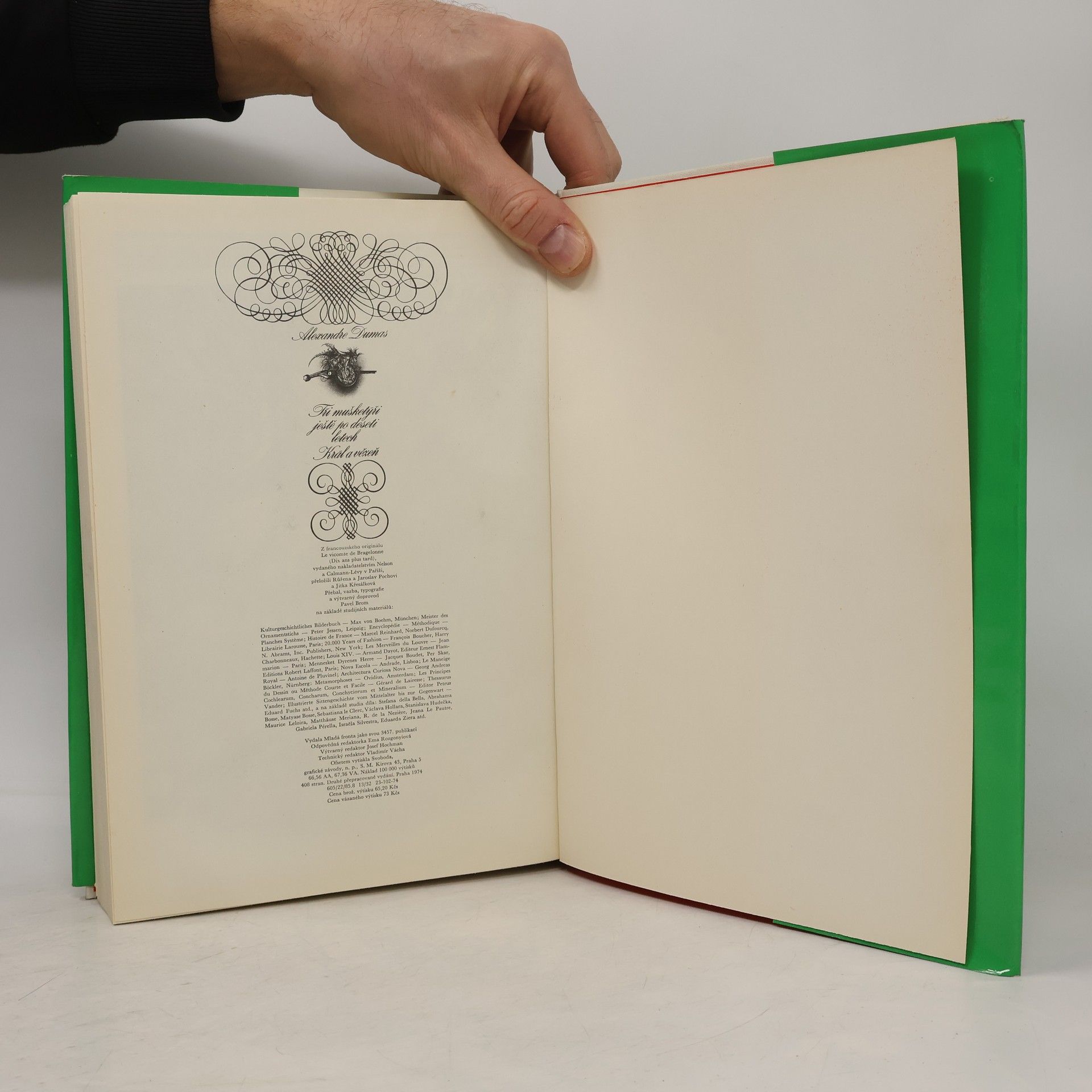 Alexandre Dumas starší Tři mušketýři ještě po deseti letech. Král a vězeň